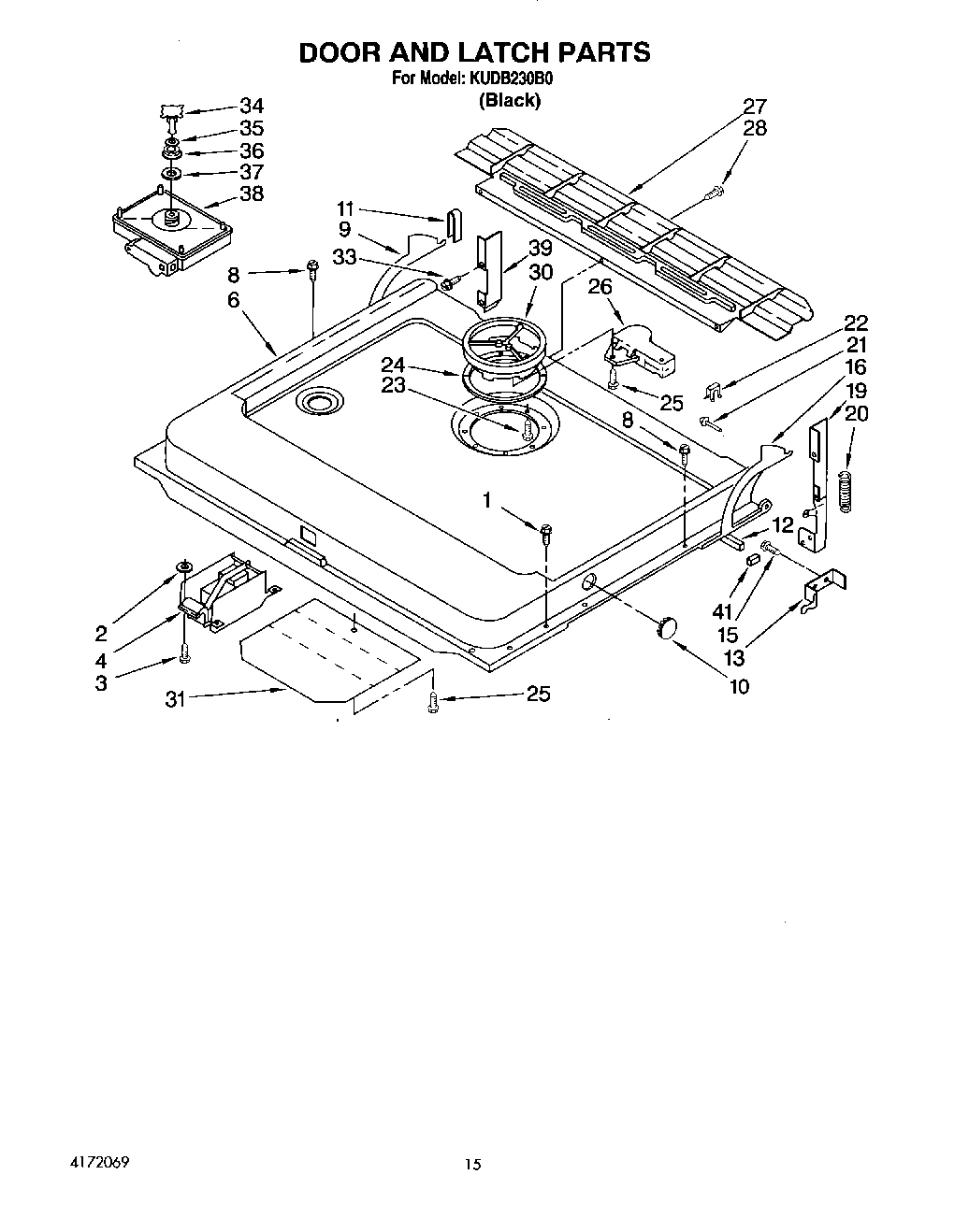 12 - DOOR AND LATCH