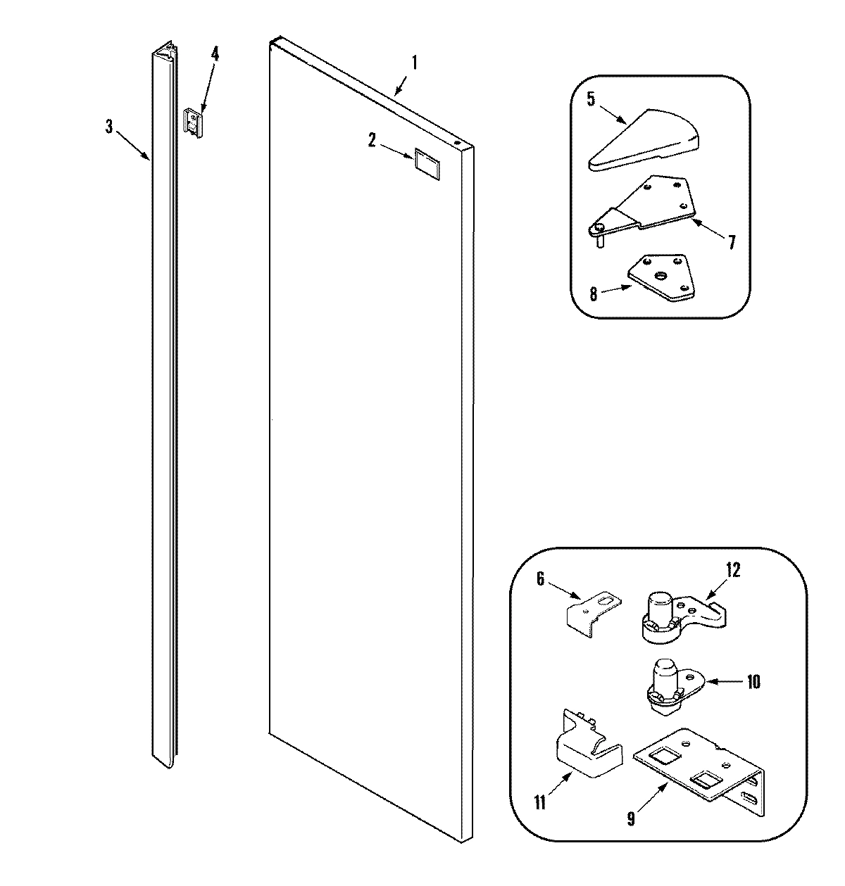 08 - FRESH FOOD OUTER DOOR (MSD2737GRS)