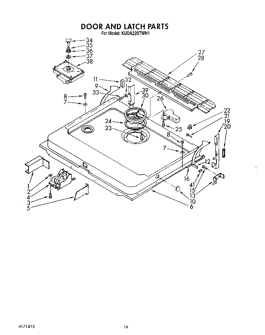 13 - DOOR AND LATCH