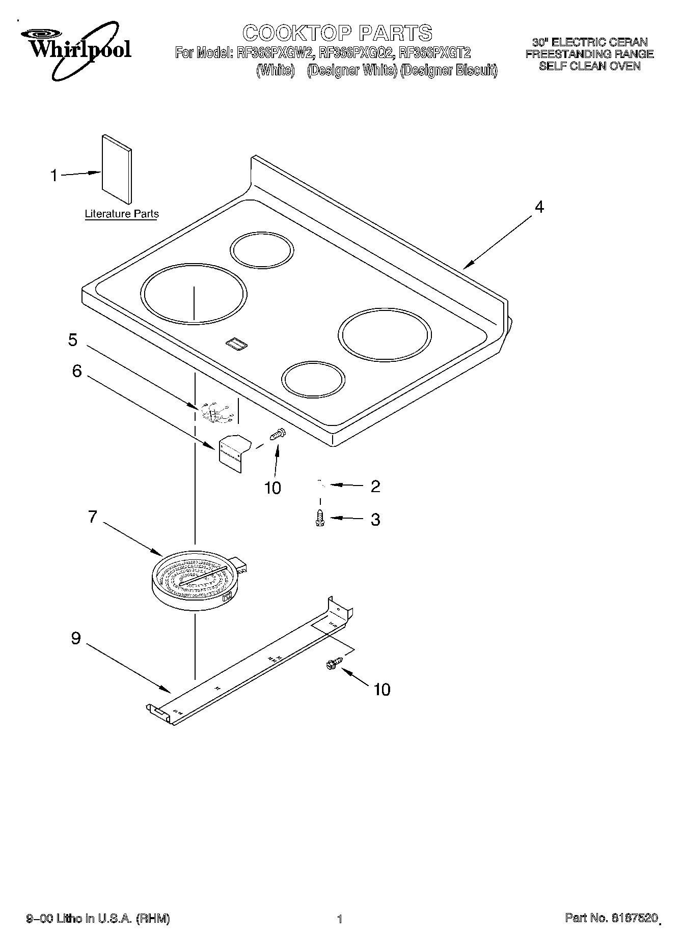 01 - COOKTOP, LITERATURE