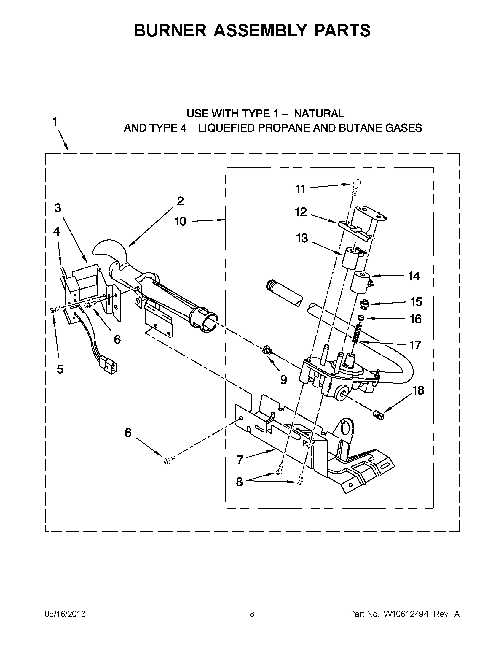 04 - BURNER ASSEMBLY PARTS