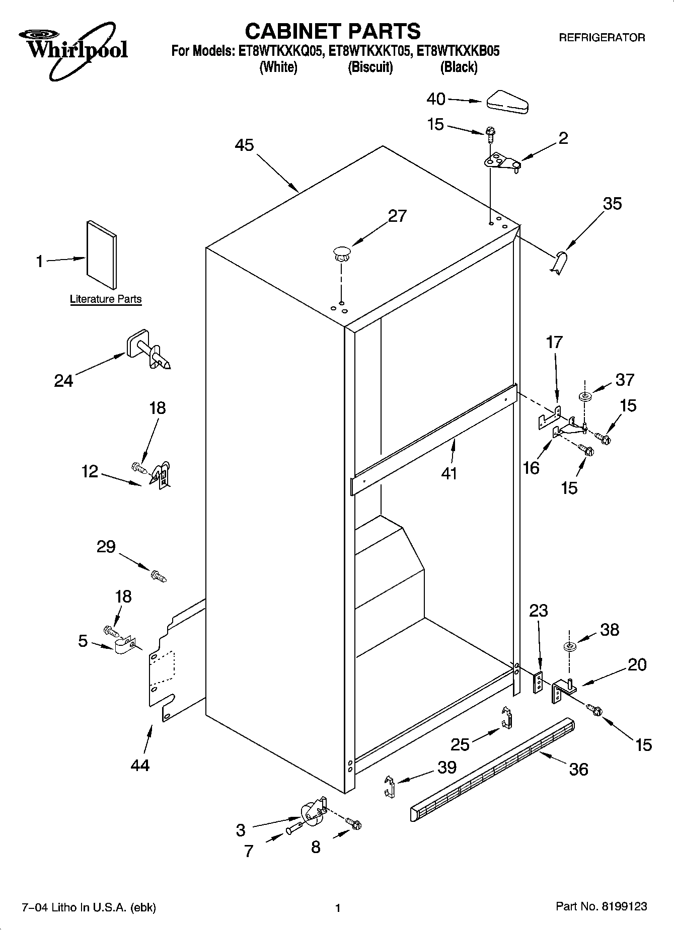 01 - CABINET PARTS