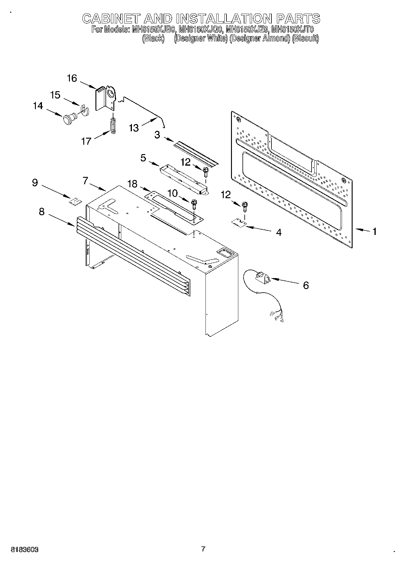 06 - CABINET AND INSTALLATION, OPTIONAL