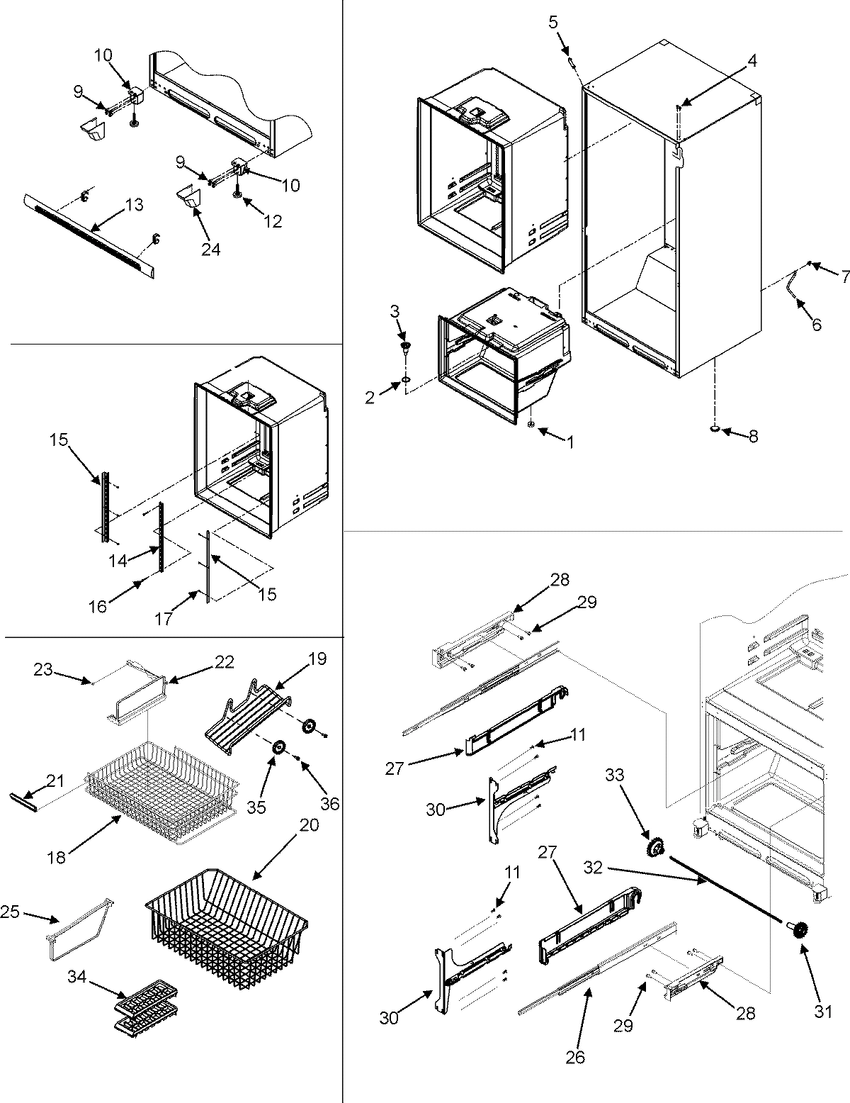 07 - INTERIOR CABINET & FREEZER SHELVES