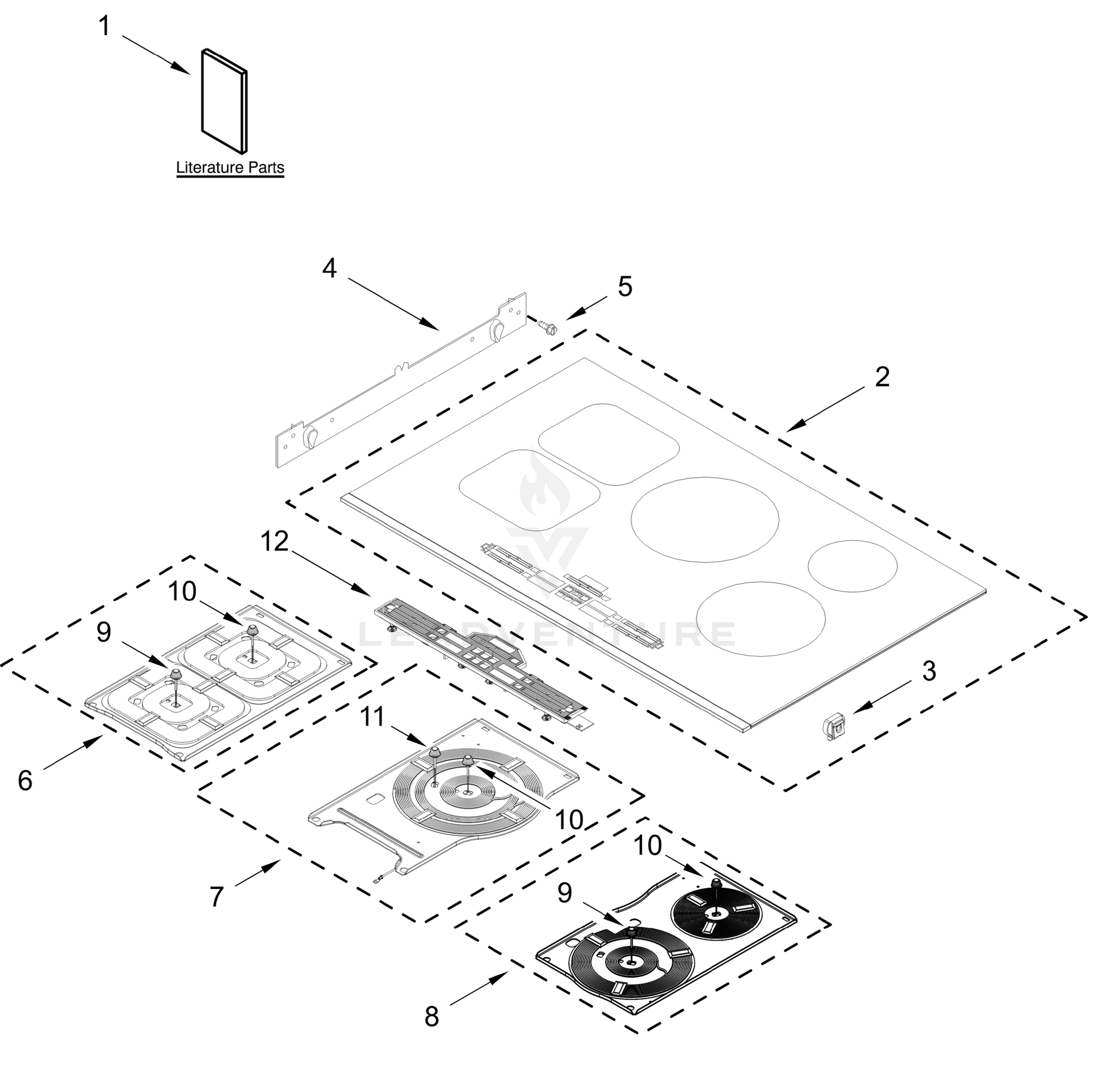 COOKTOP PARTS