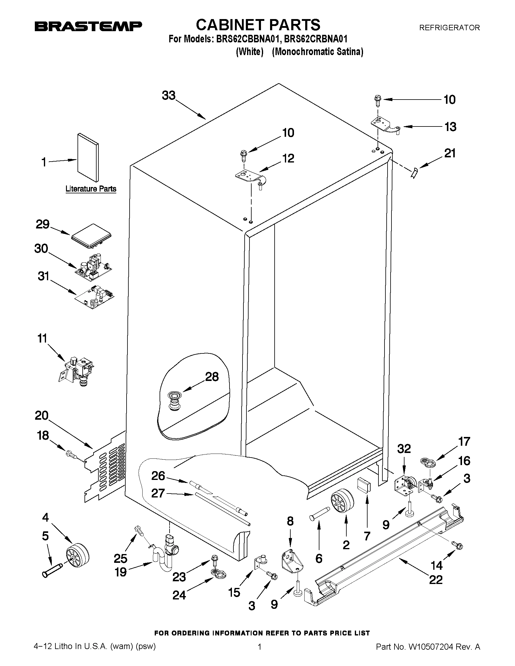 01 - CABINET PARTS