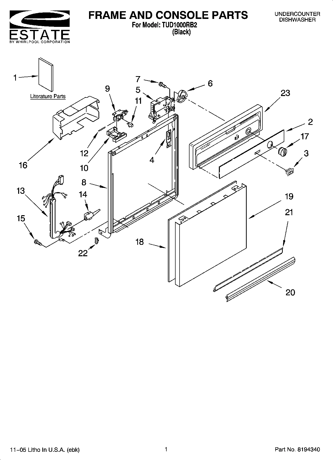 01 - FRAME AND CONSOLE PARTS