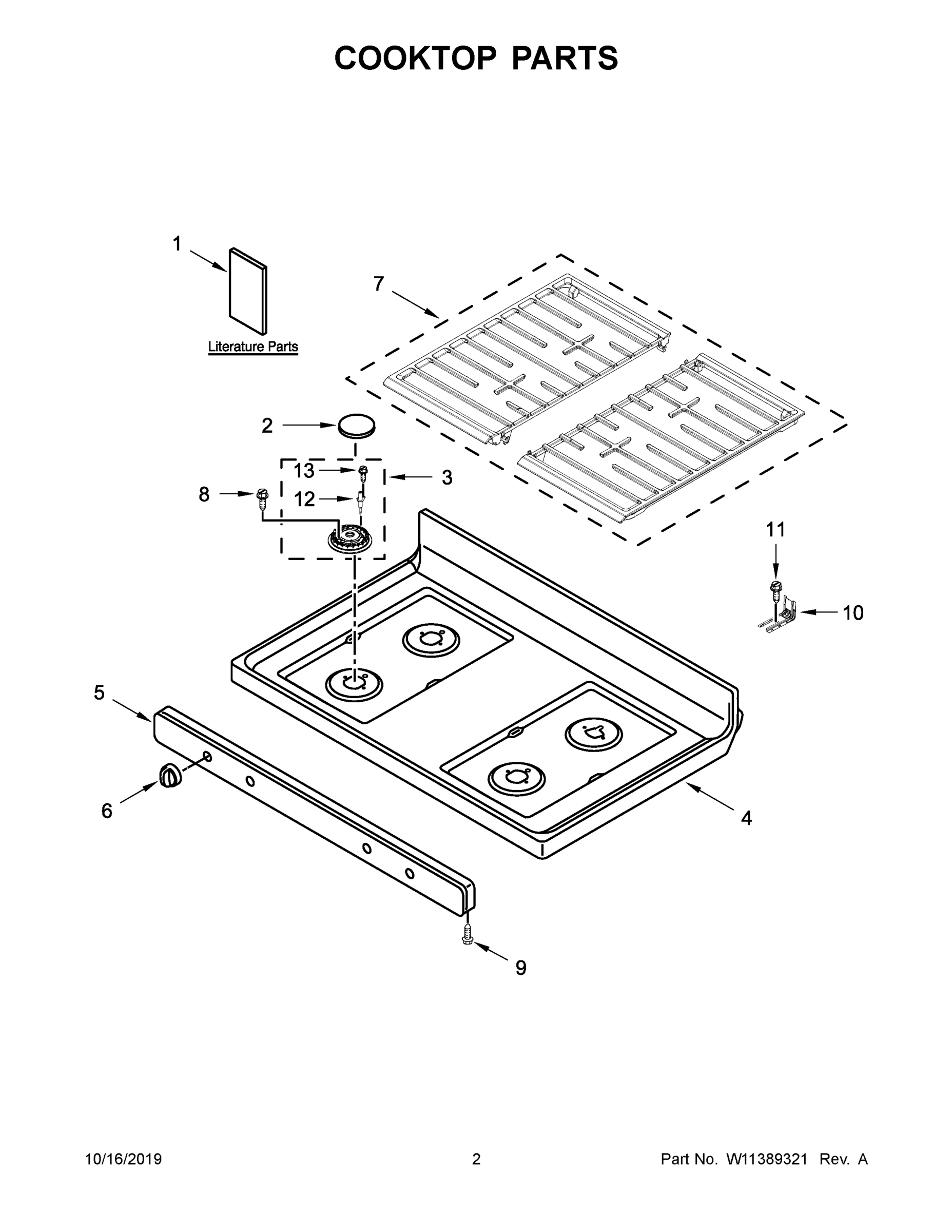 02 - COOKTOP PARTS