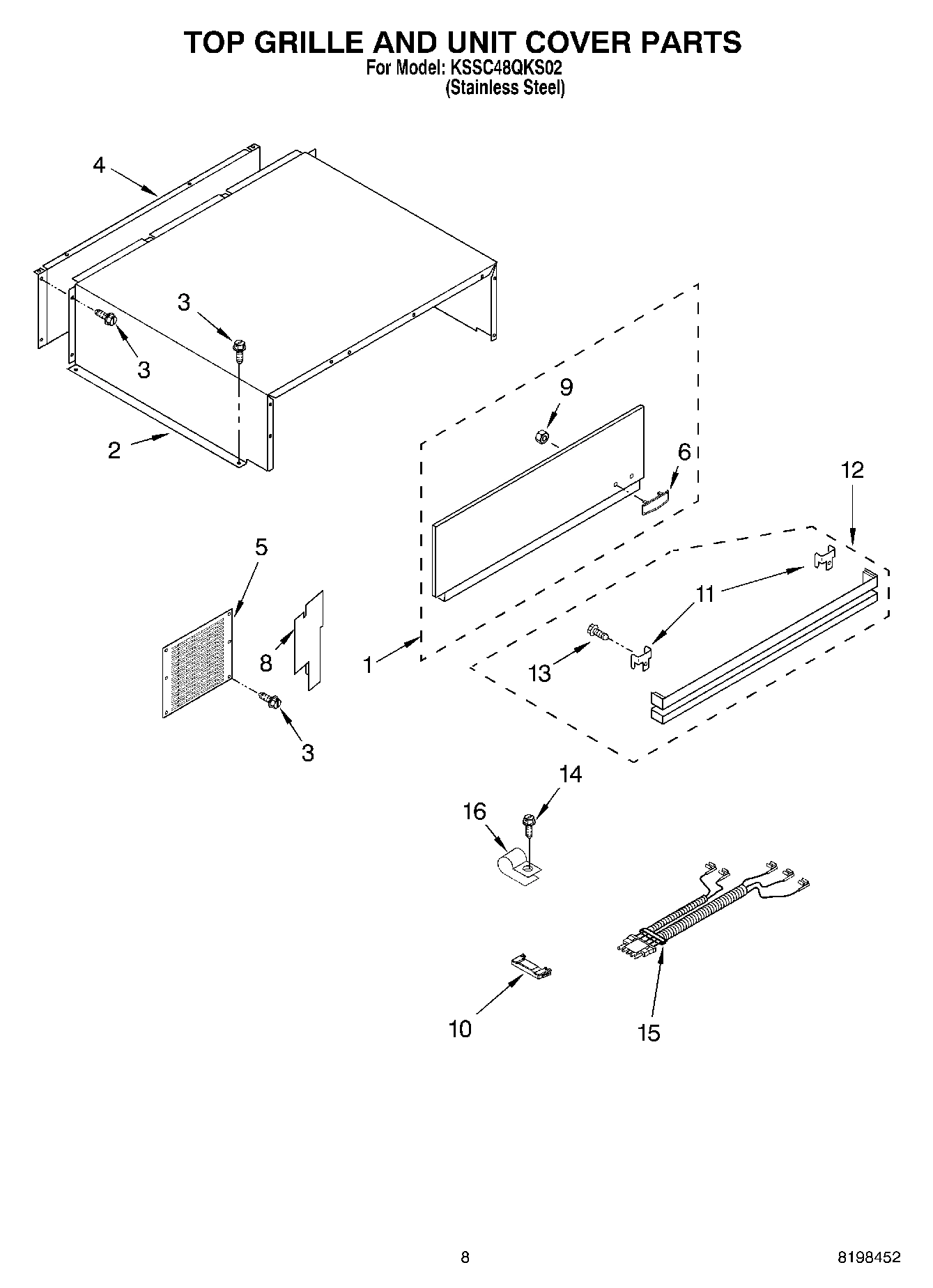 06 - TOP GRILLE AND UNIT COVER PARTS