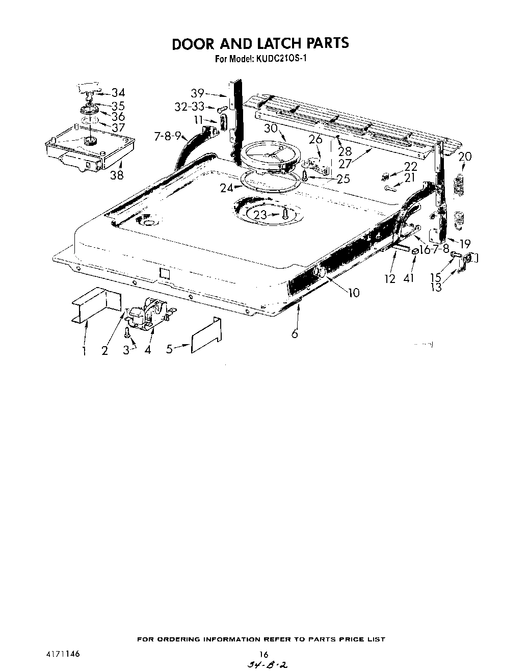 13 - DOOR AND LATCH