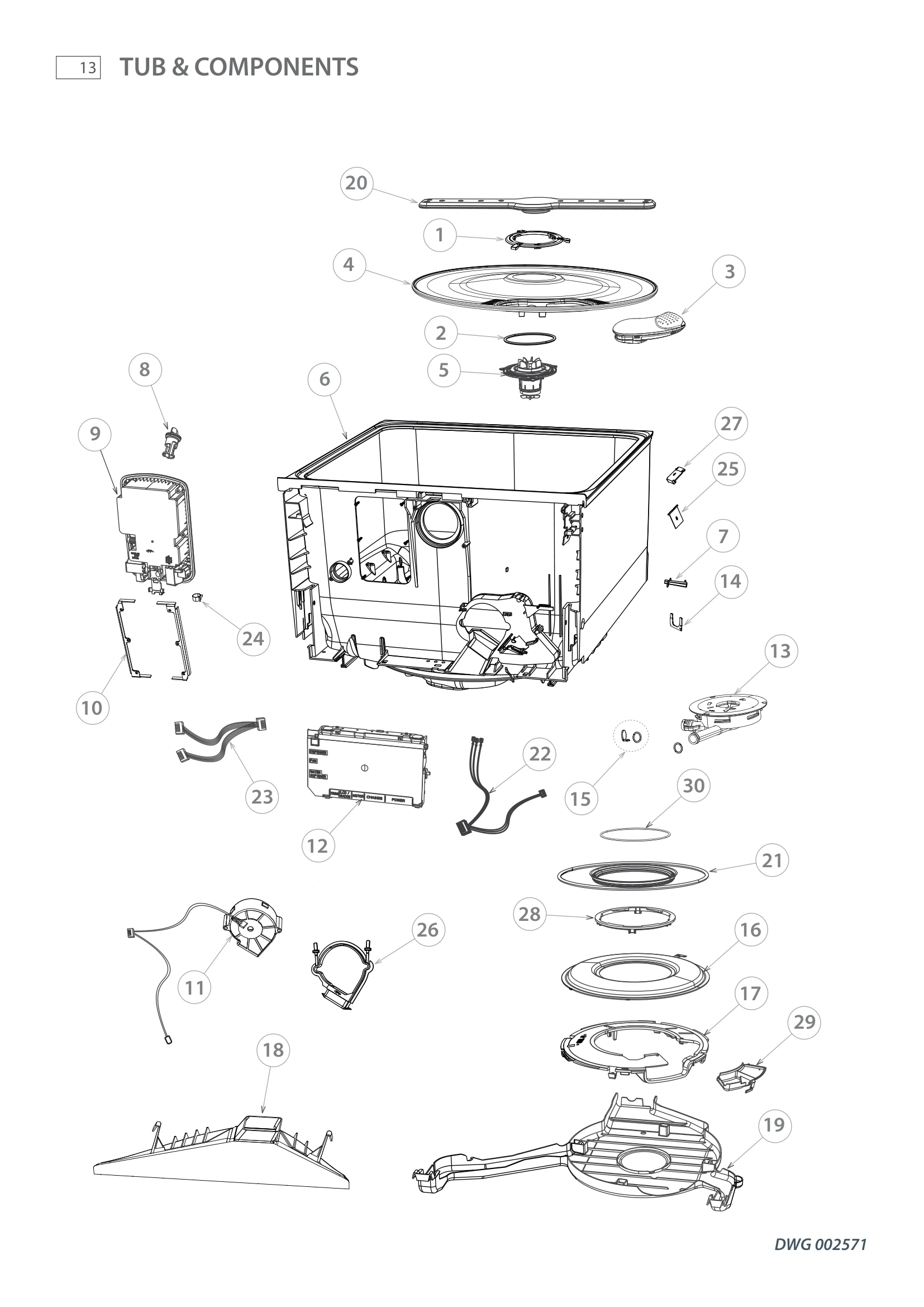 TUB & COMPONENTS