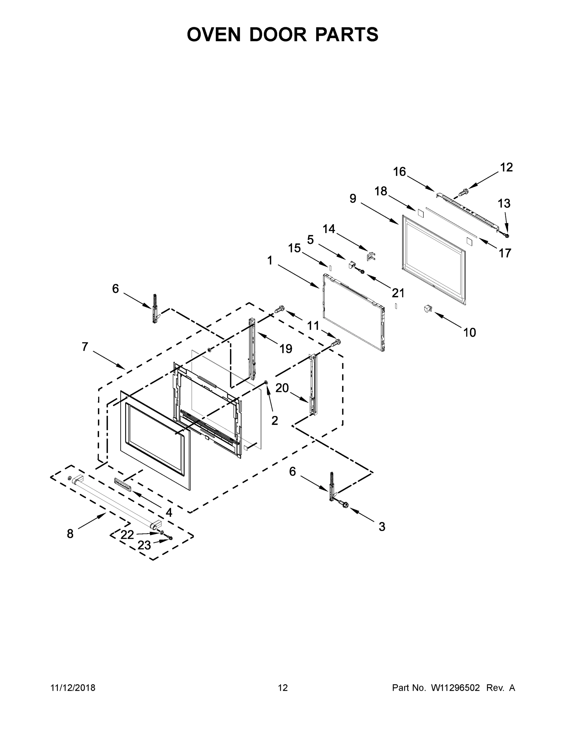 07 - OVEN DOOR PARTS