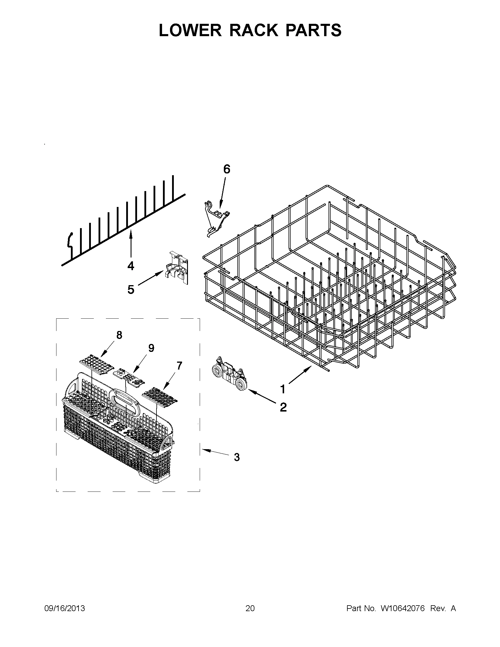 11 - LOWER RACK PARTS