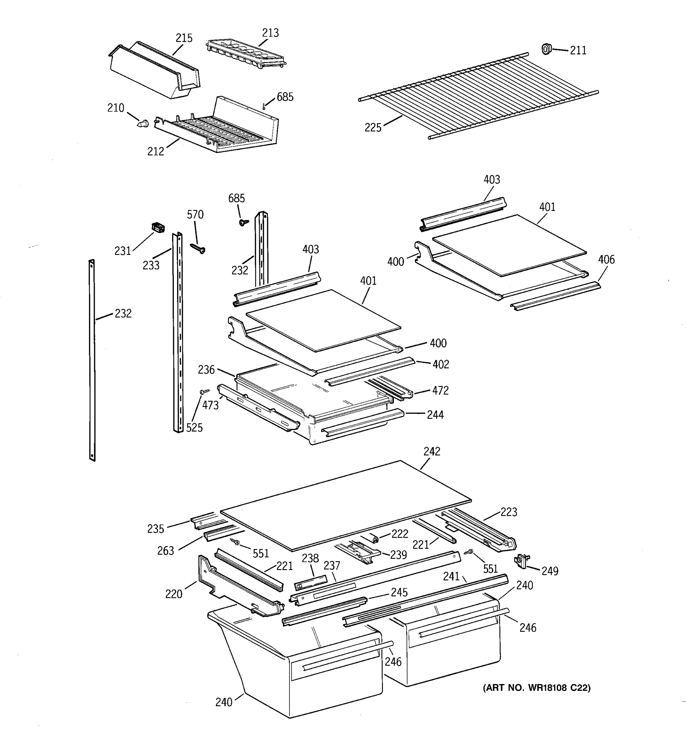 SHELF PARTS