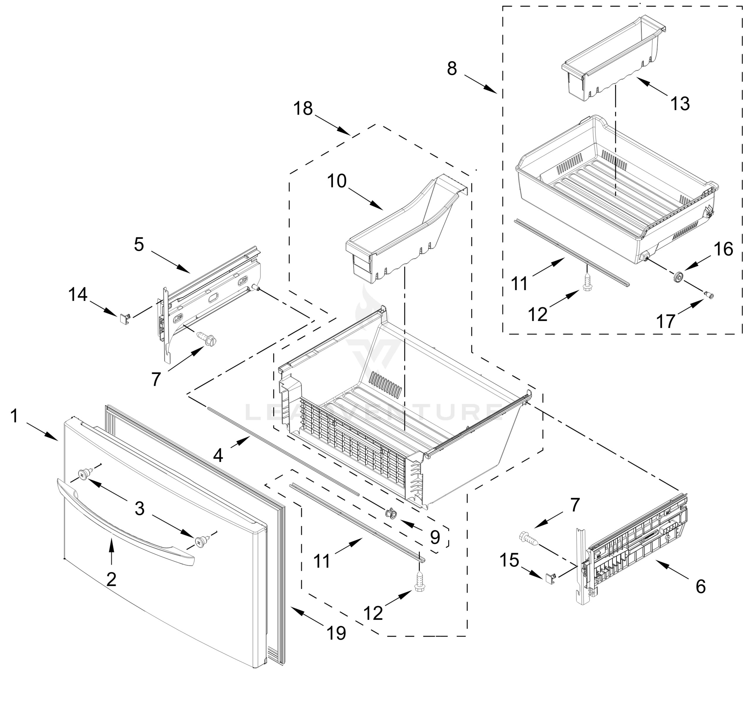 FREEZER DOOR PARTS