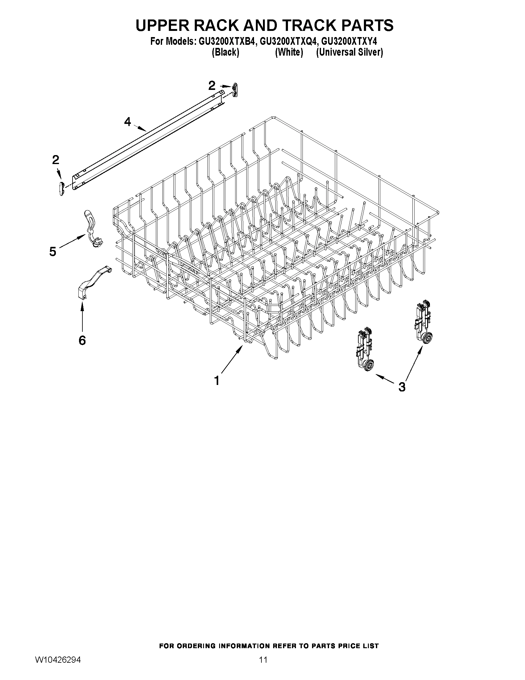 09 - UPPER RACK AND TRACK PARTS