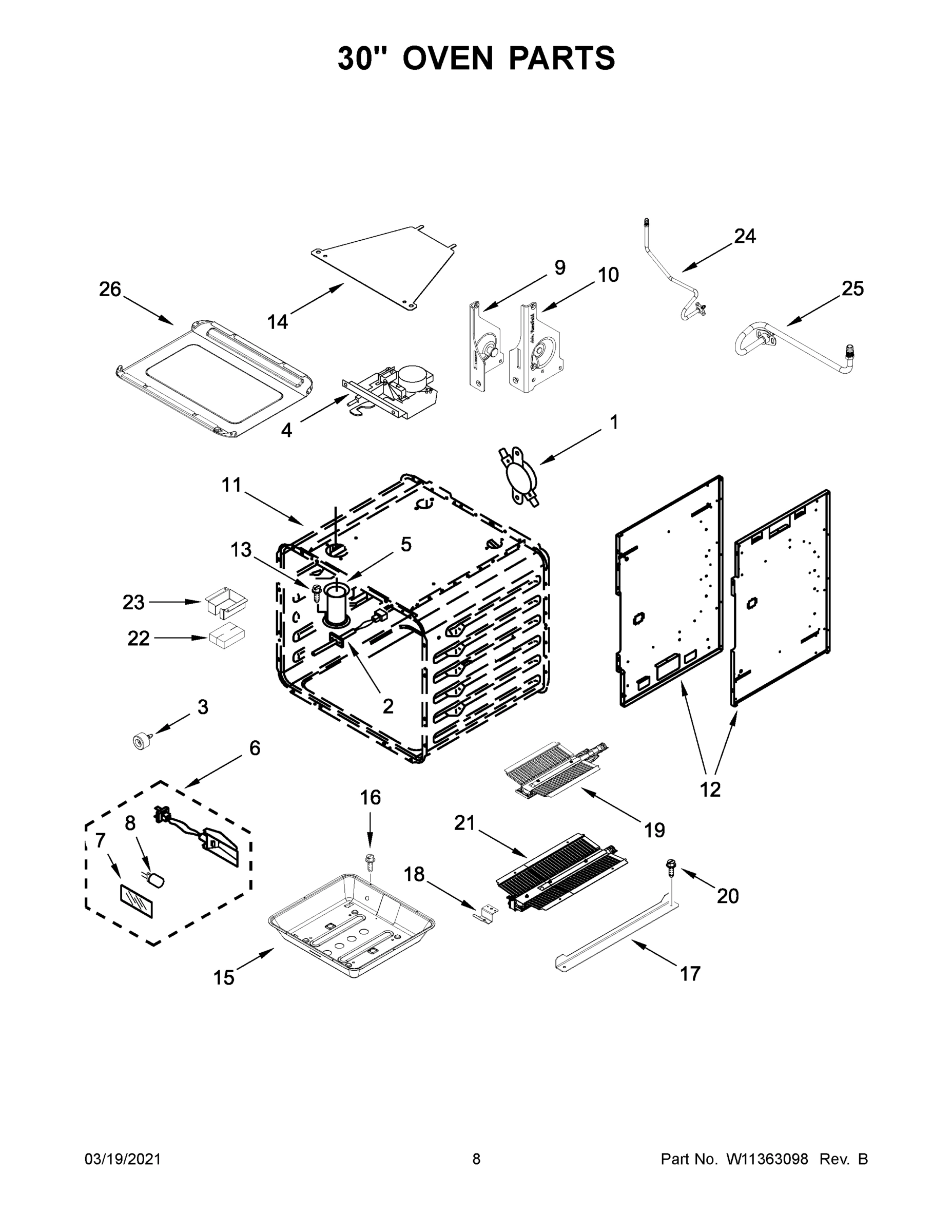 05 - 30" OVEN PARTS