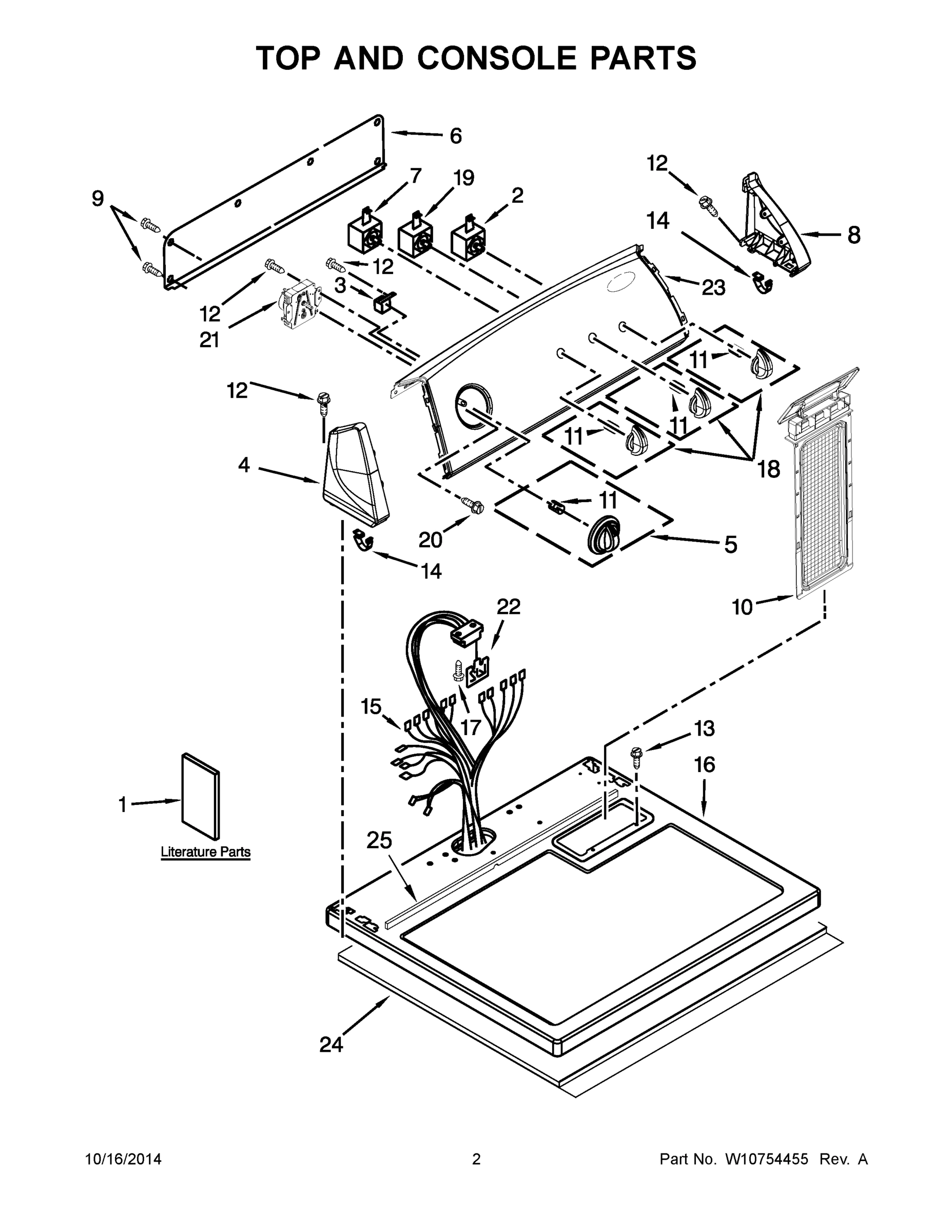 02 - TOP AND CONSOLE PARTS