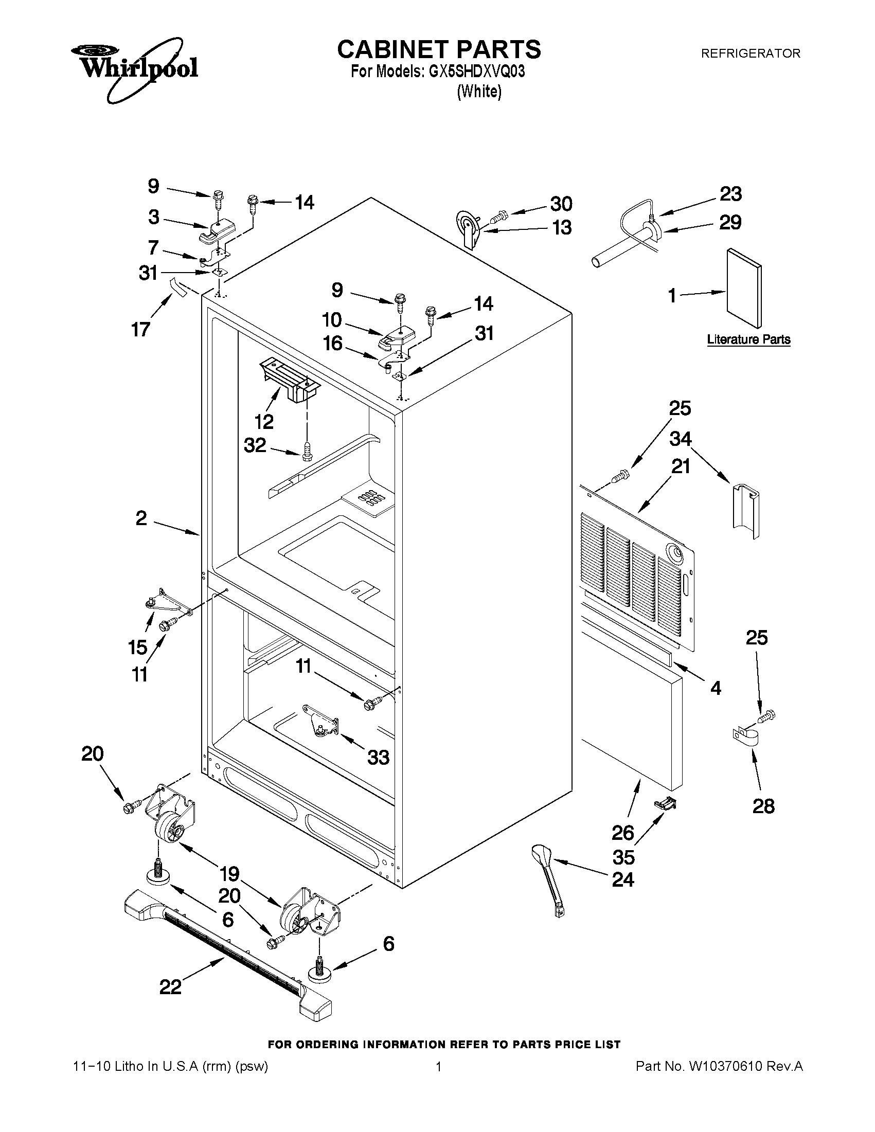 01 - CABINET PARTS