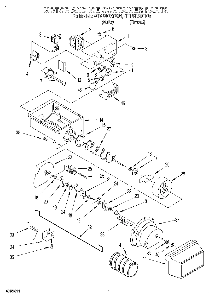 05 - MOTOR AND ICE CONTAINER