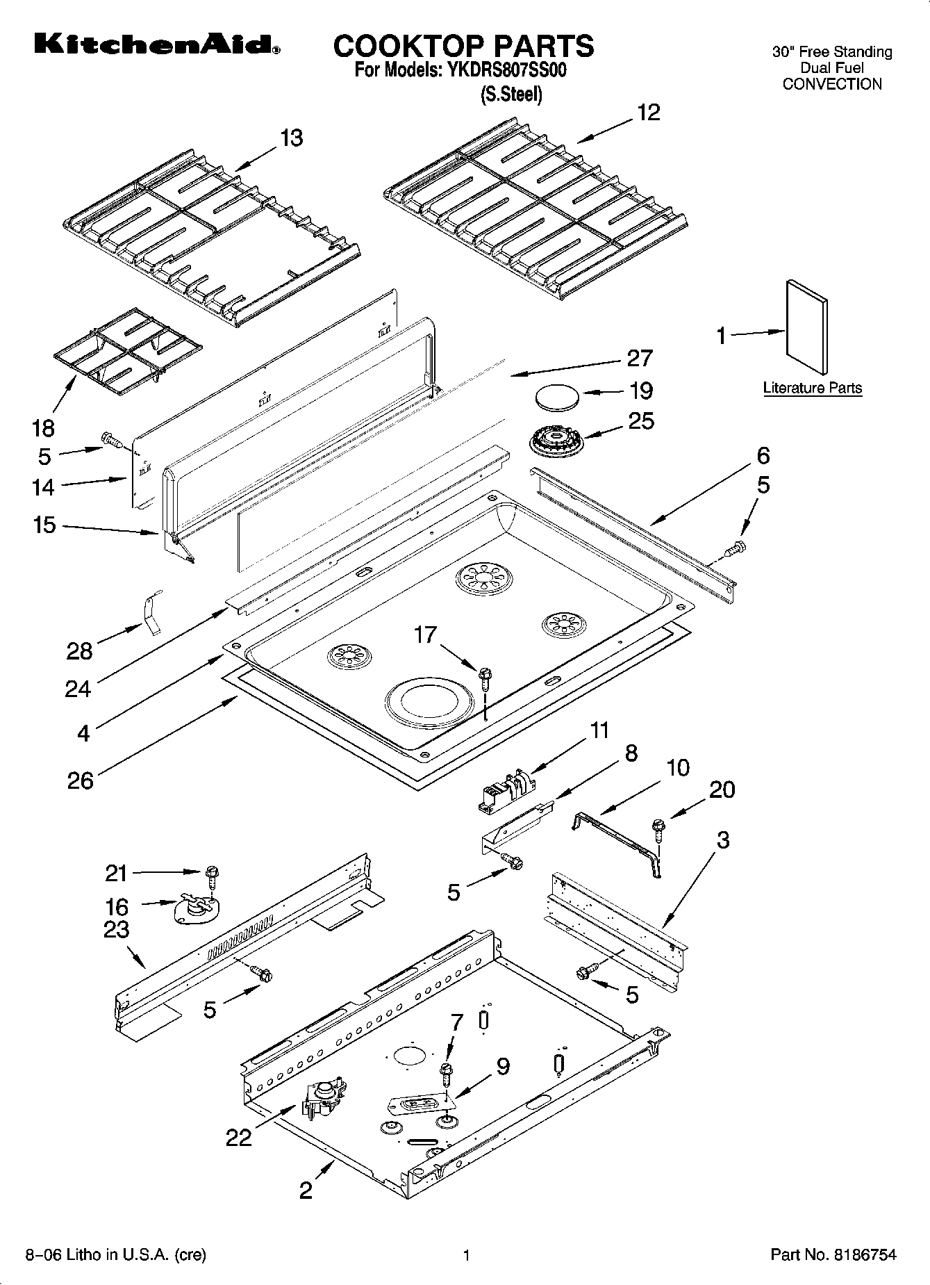 01 - COOKTOP PARTS