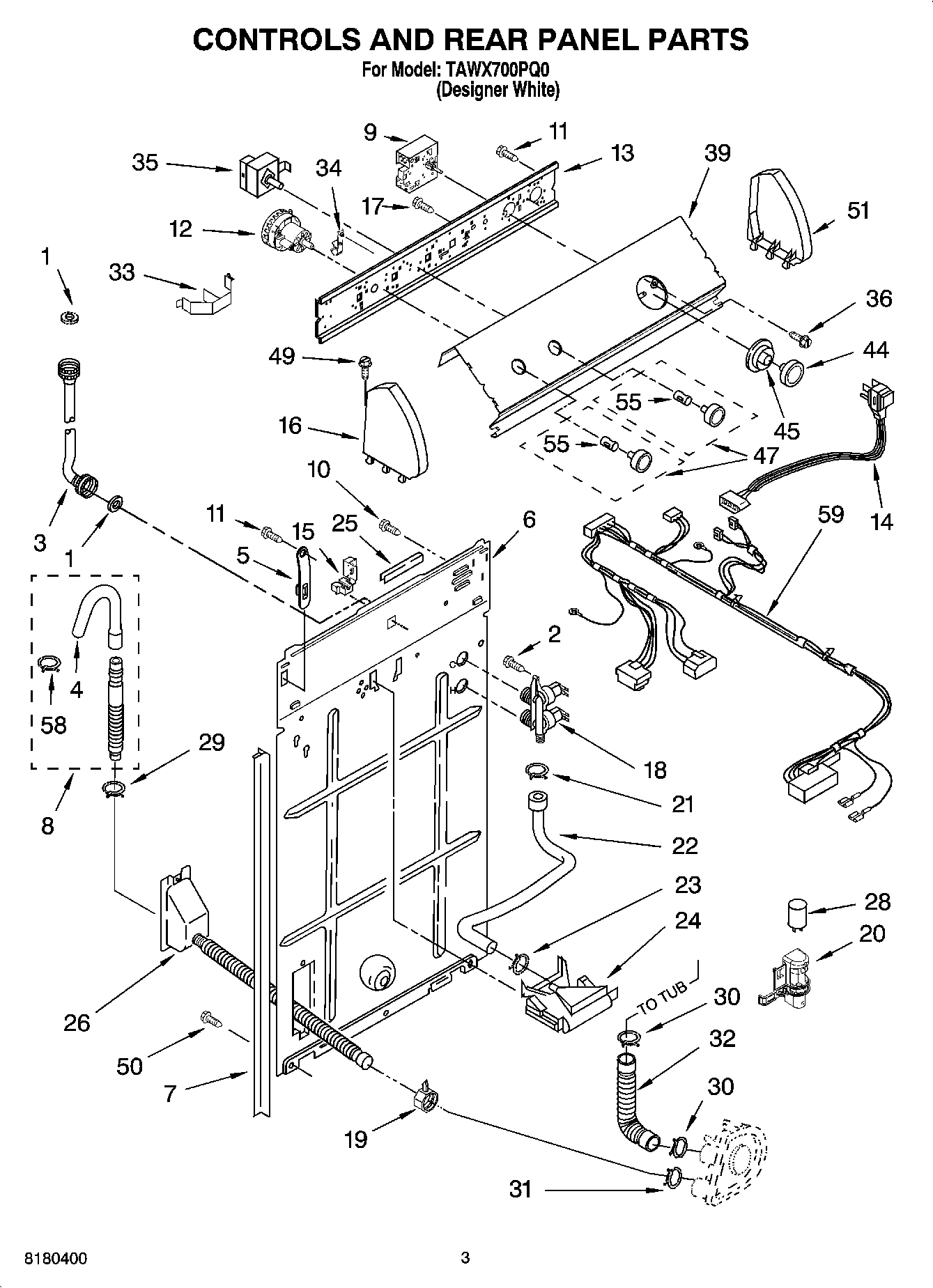 02 - CONTROL AND REAR PANEL PARTS