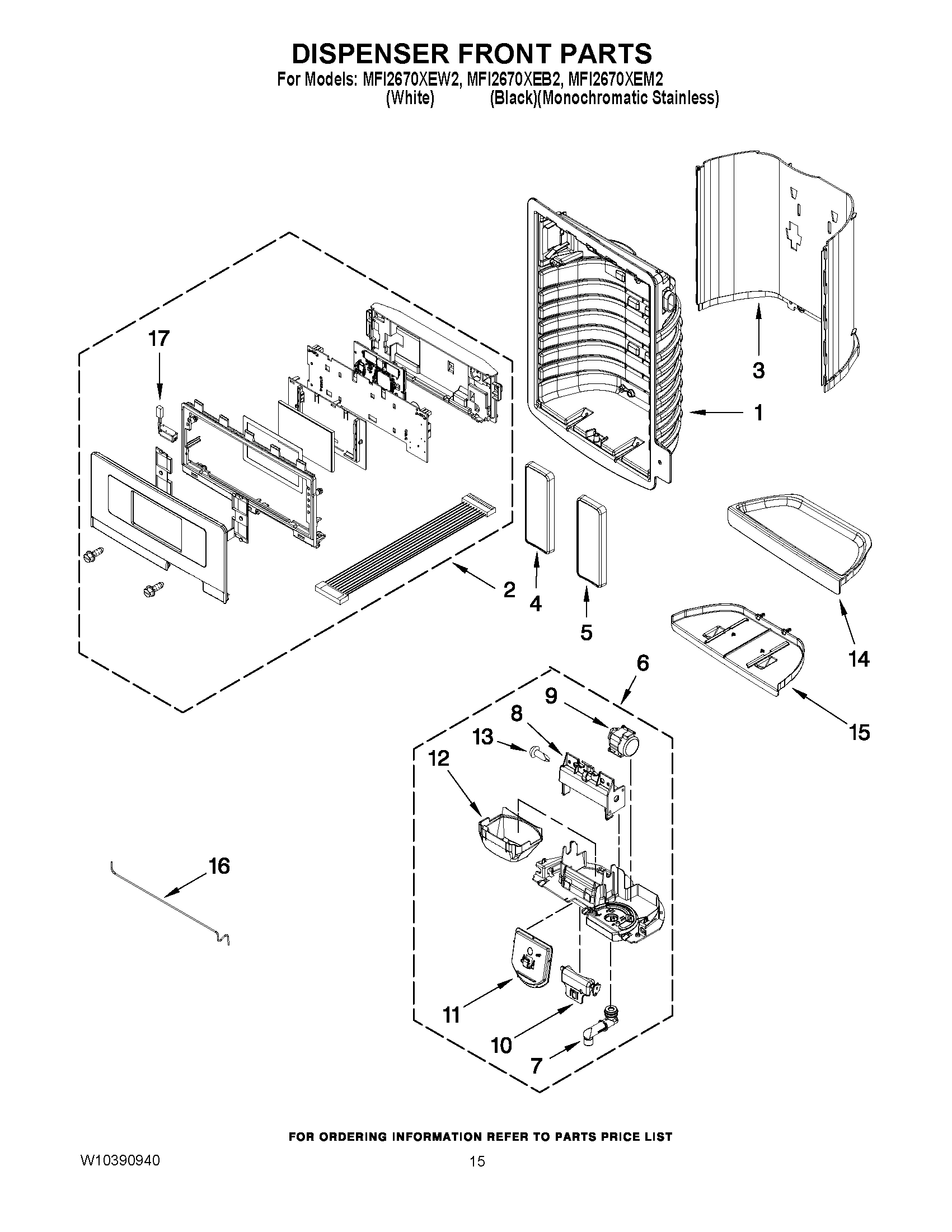 08 - DISPENSER FRONT PARTS