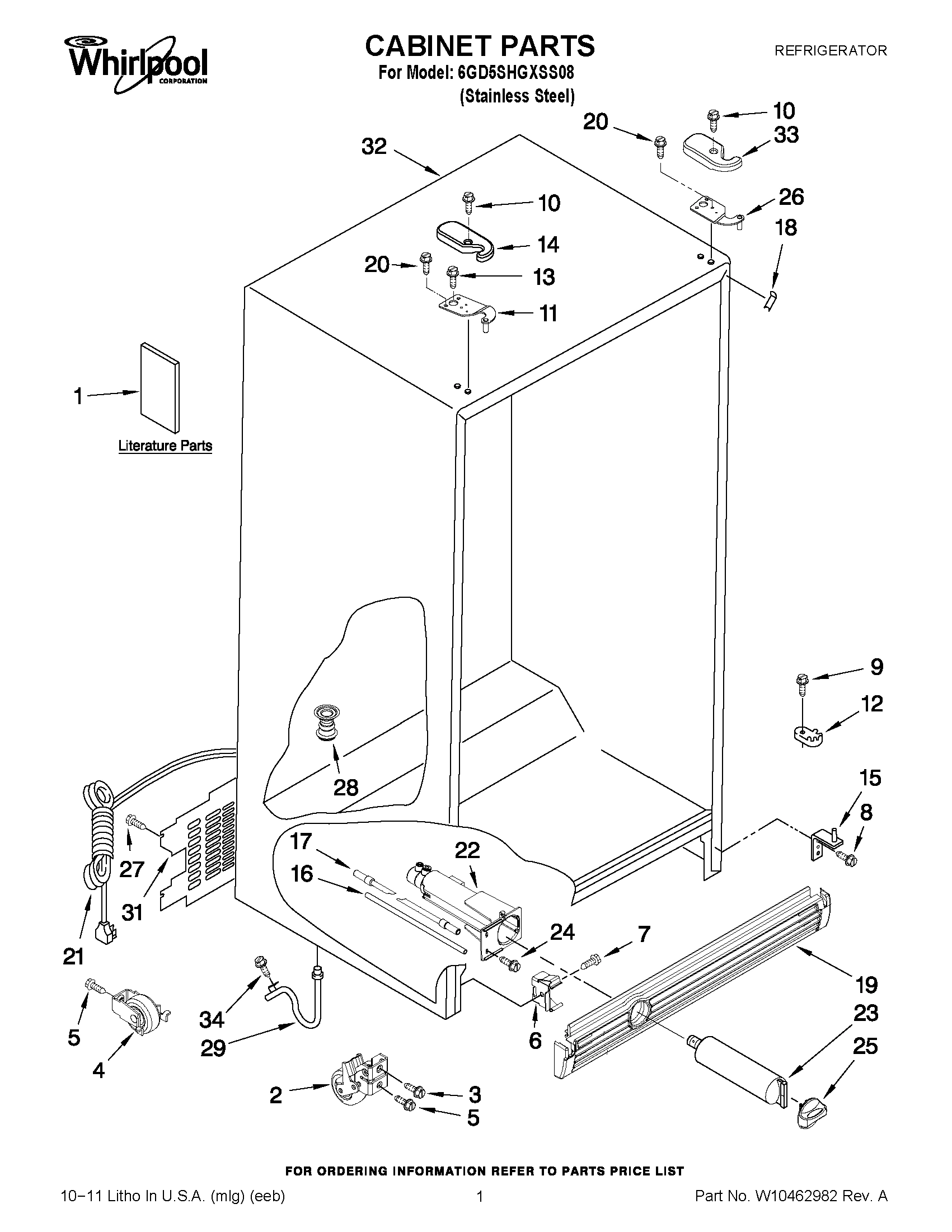 01 - CABINET PARTS