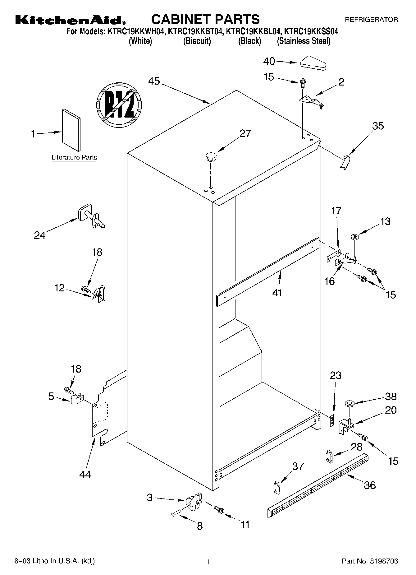01 - CABINET PARTS