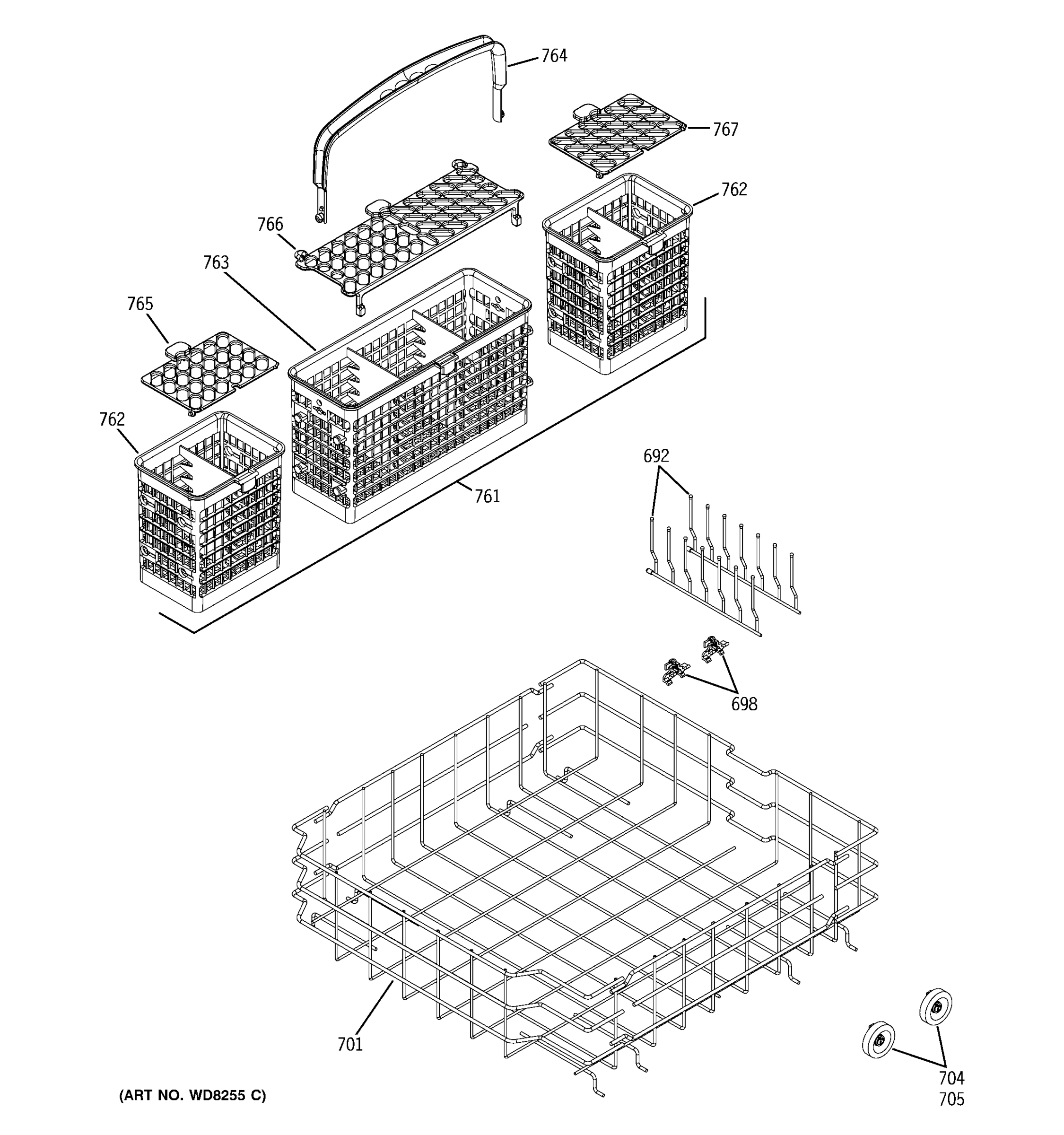 LOWER RACK ASSEMBLY