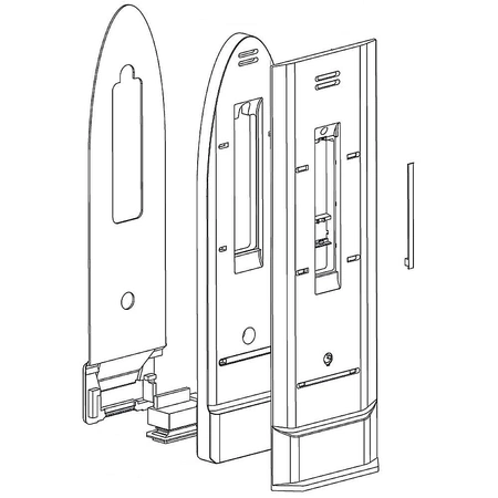 ABQ74149301 LG Refrigerator Control Case Asse