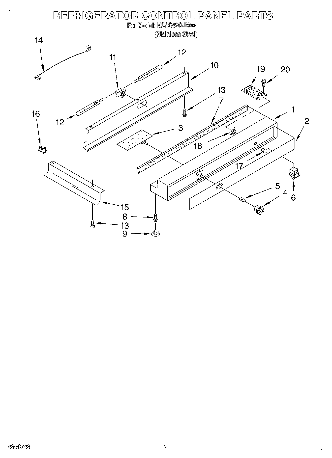 05 - REFRIGERATOR CONTROL PANEL