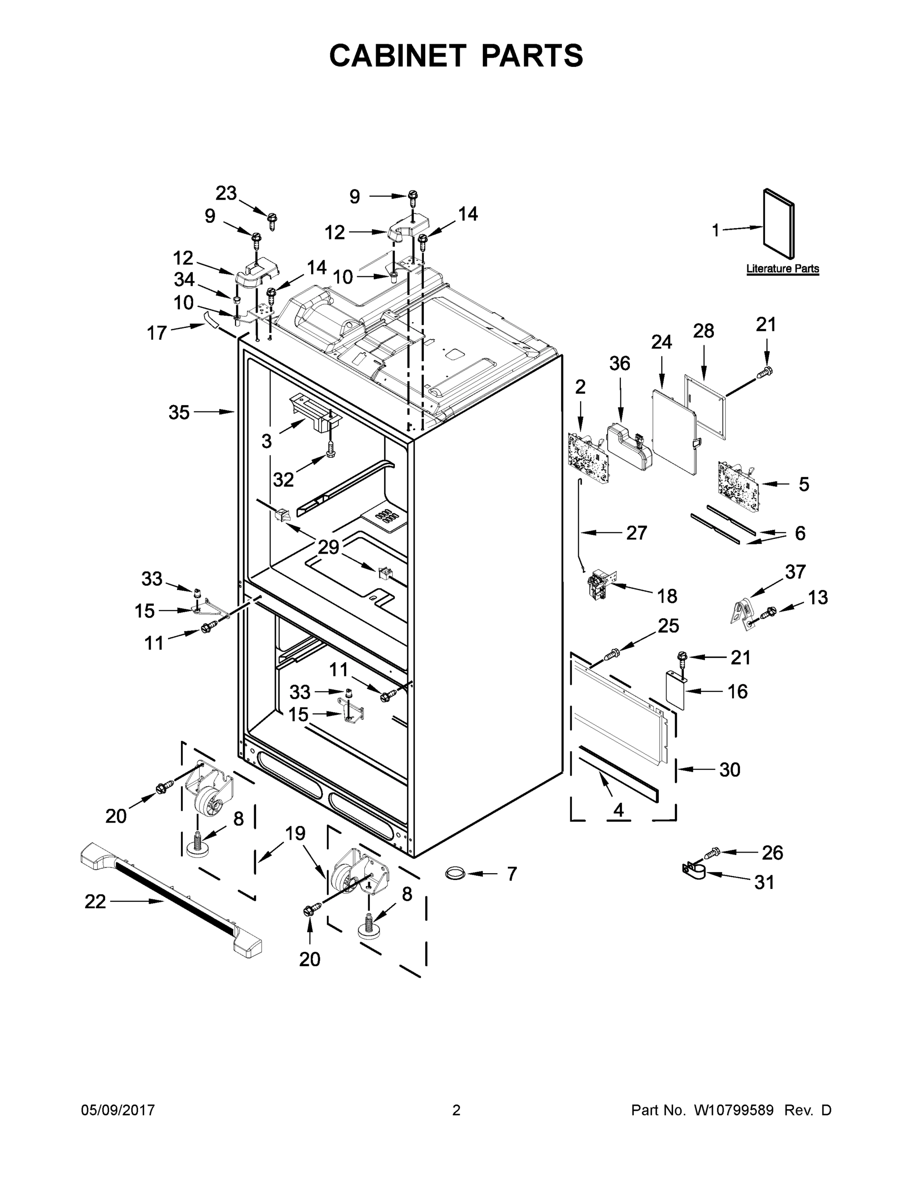 02 - CABINET PARTS
