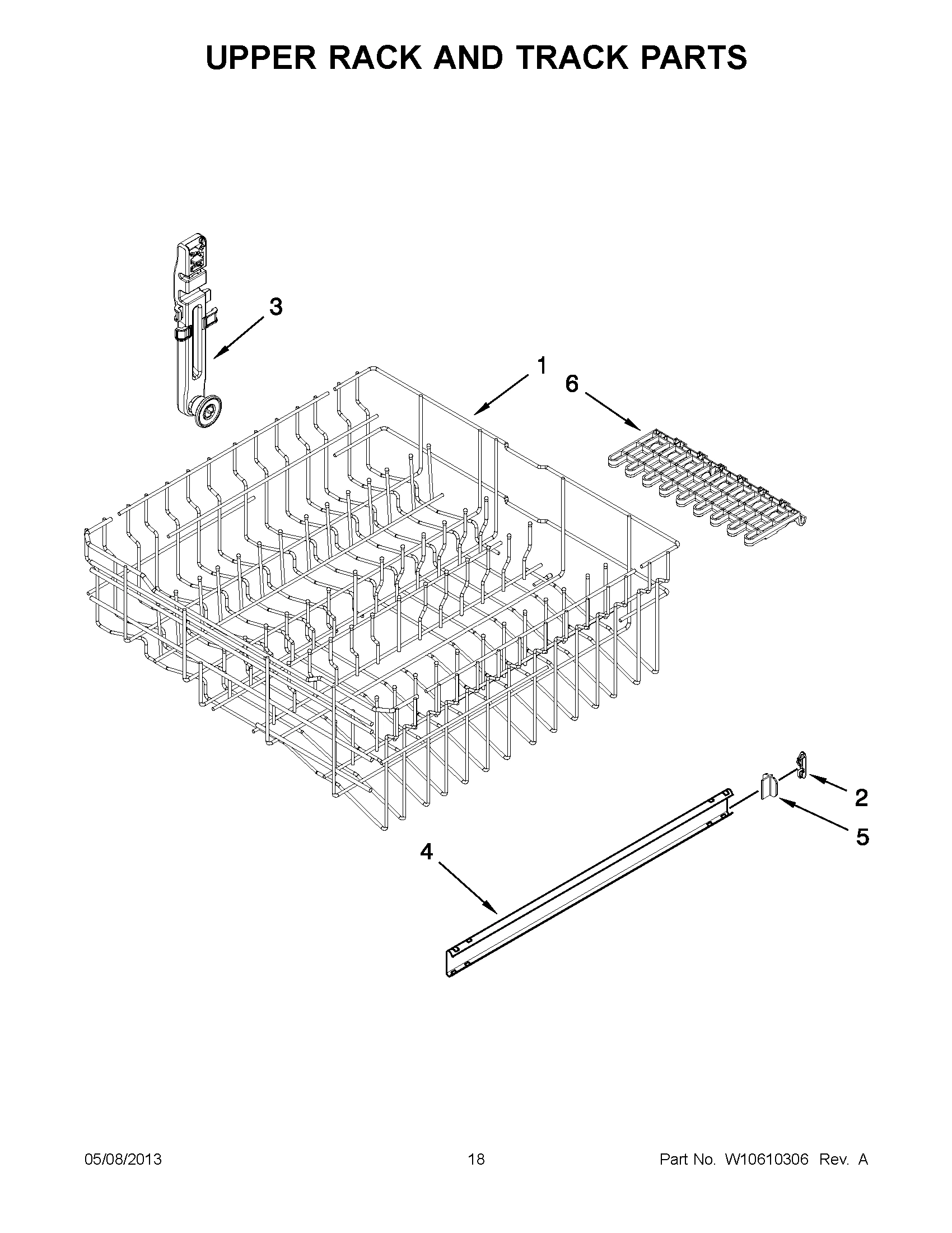 09 - UPPER RACK AND TRACK PARTS