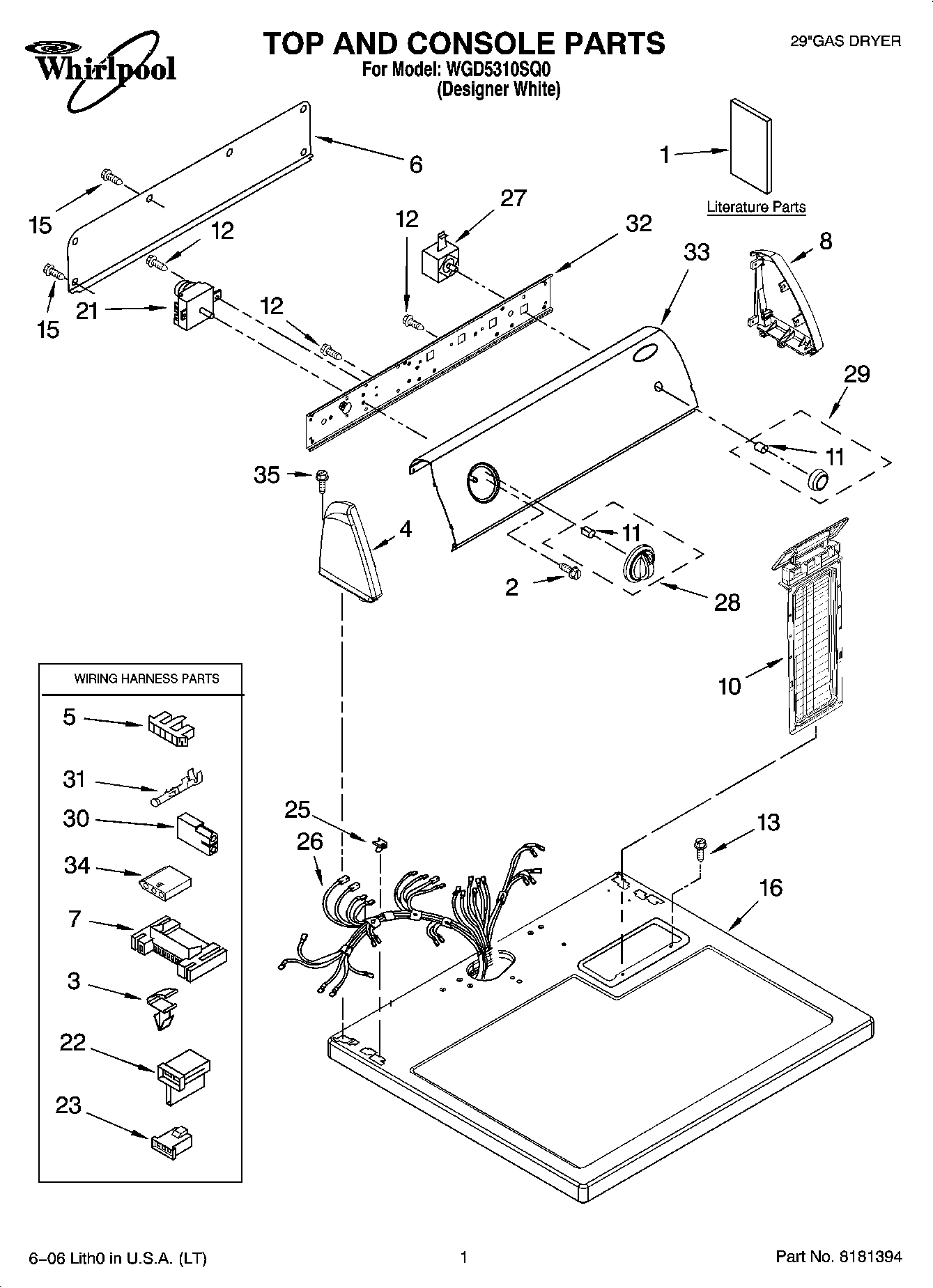 01 - TOP AND CONSOLE PARTS