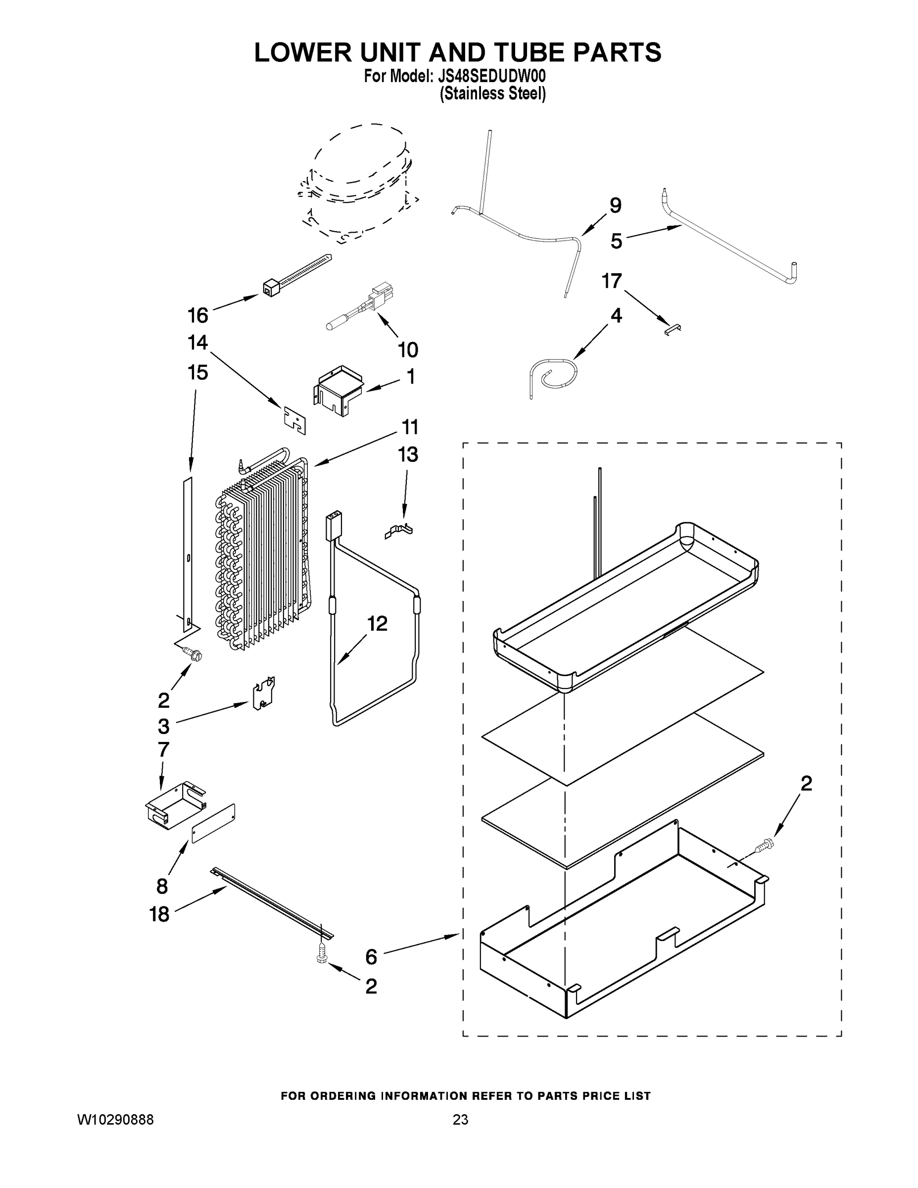 14 - LOWER UNIT AND TUBE PARTS