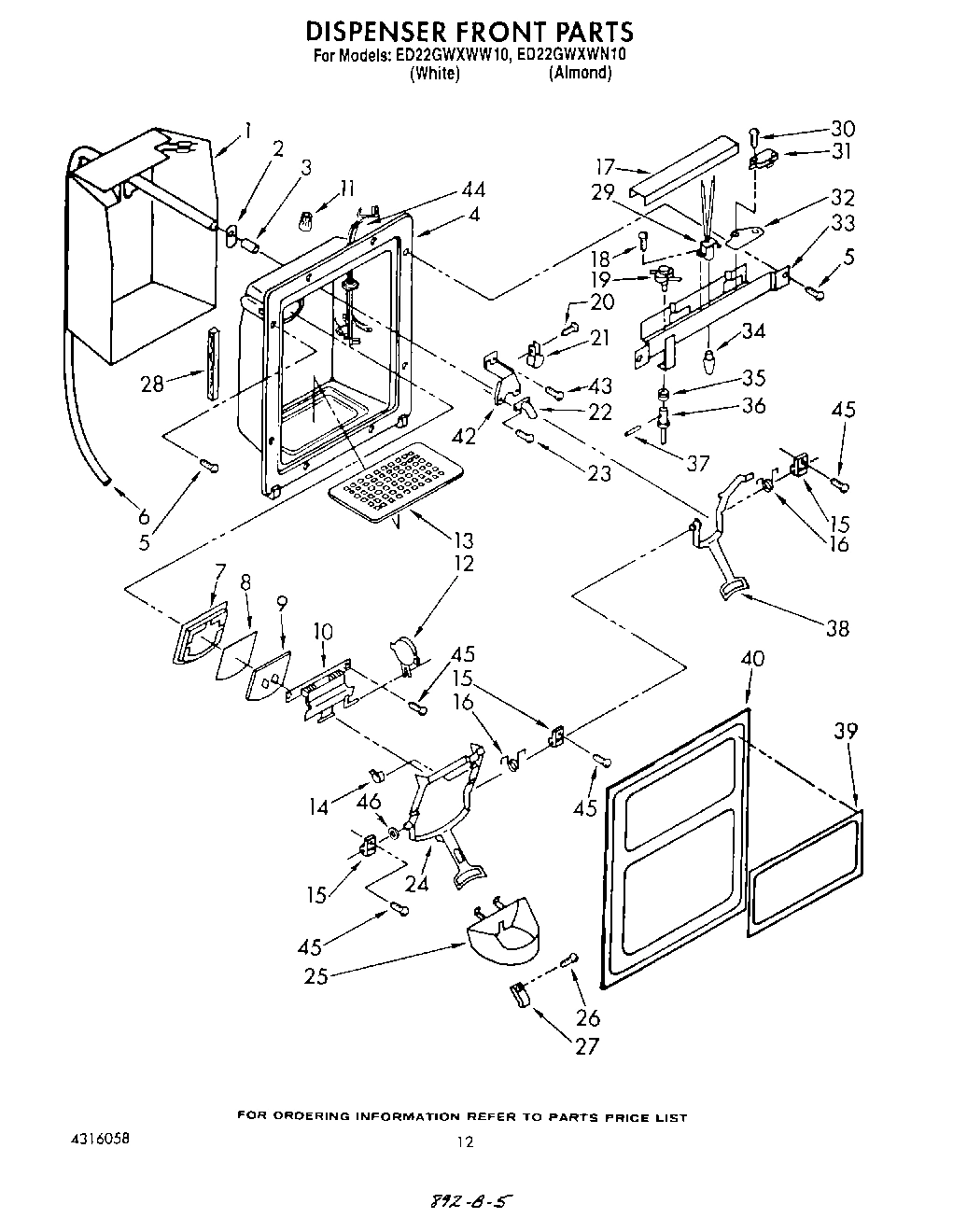 09 - DISPENSER FRONT