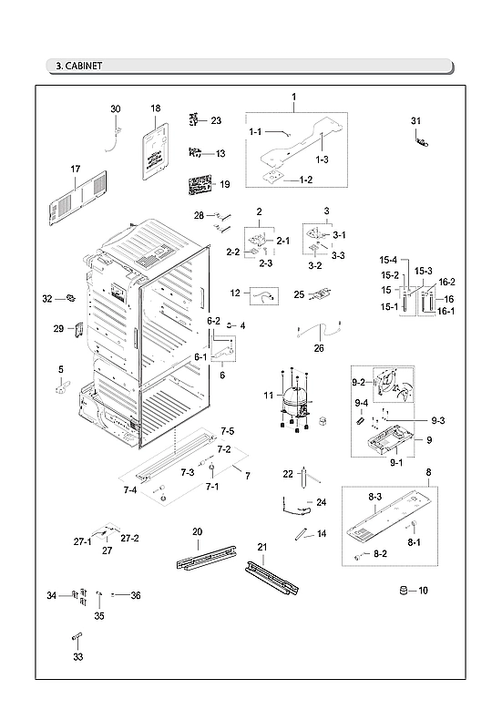 CABINET PARTS