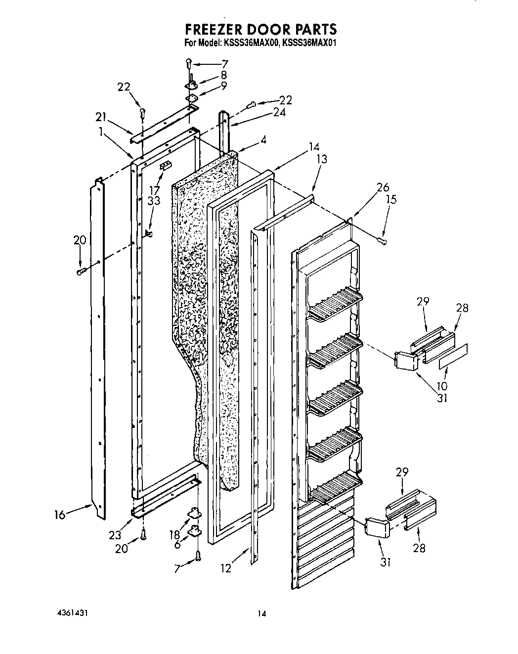 11 - FREEZER DOOR