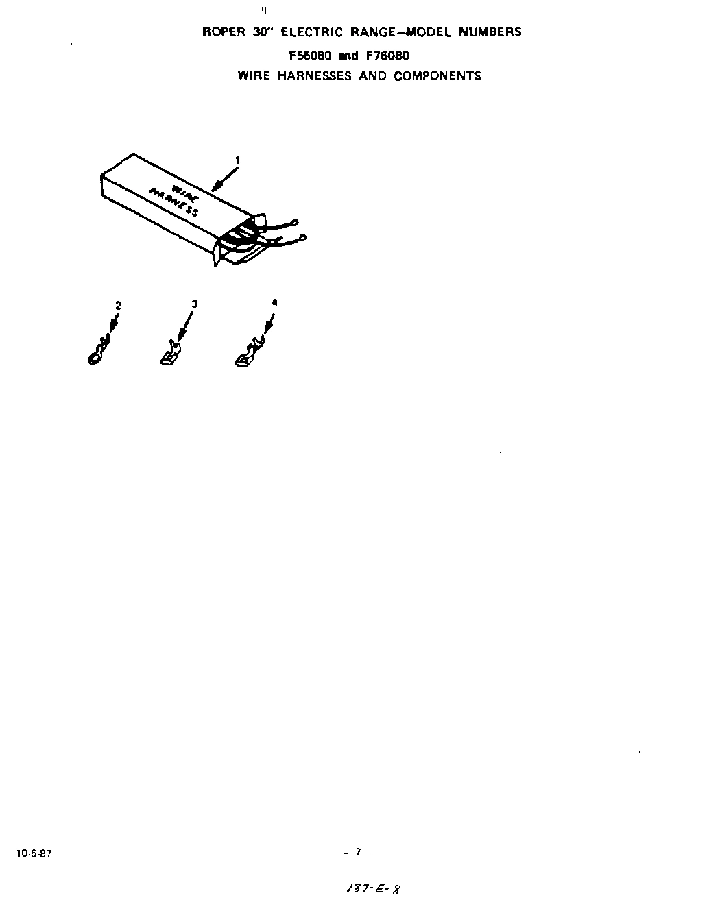 06 - WIRE HARNESS AND COMPONENTS