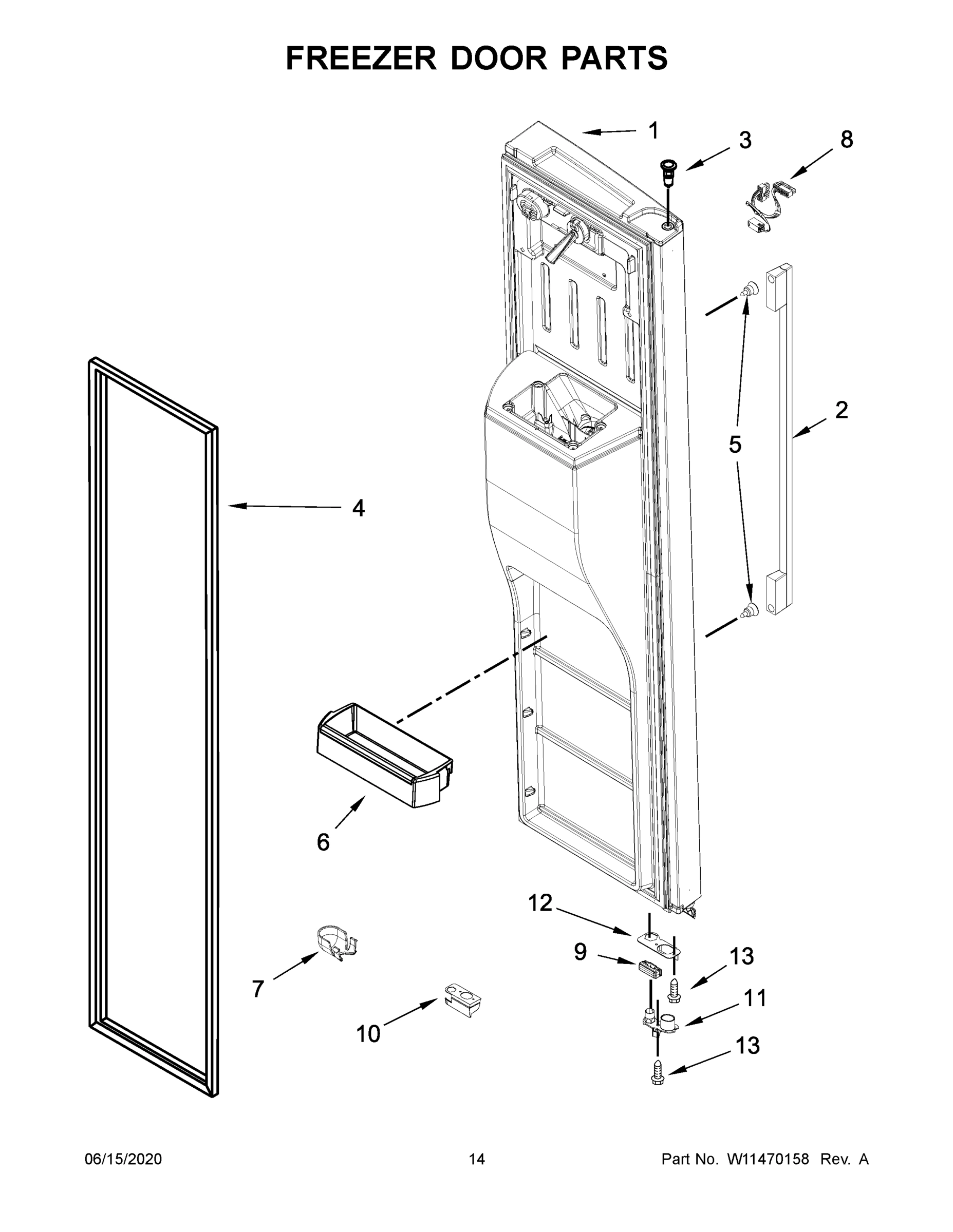 08 - FREEZER DOOR PARTS