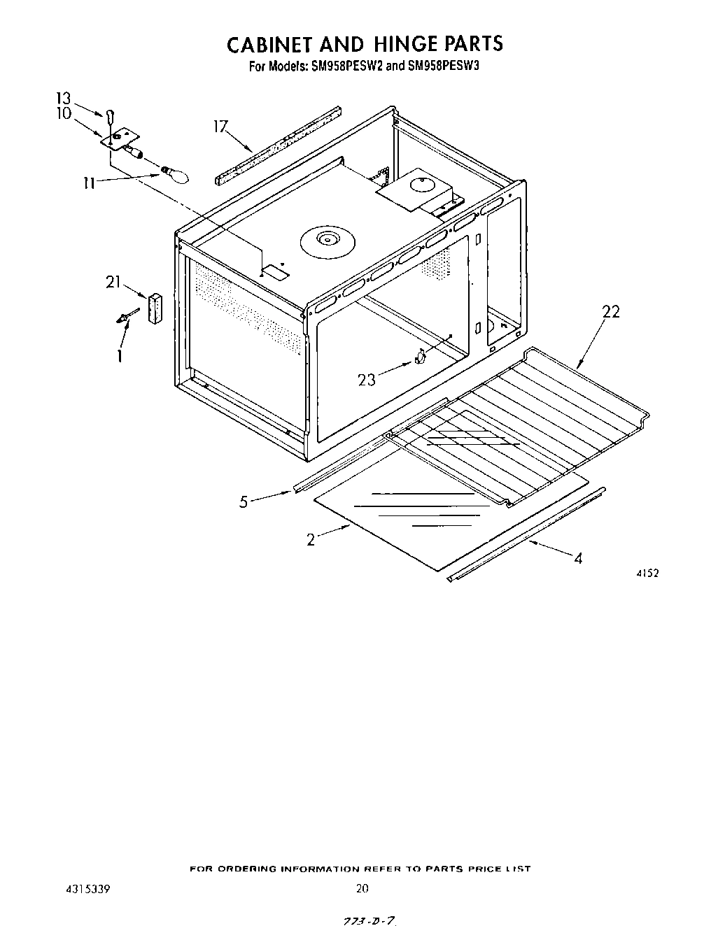 13 - CABINET AND HINGE
