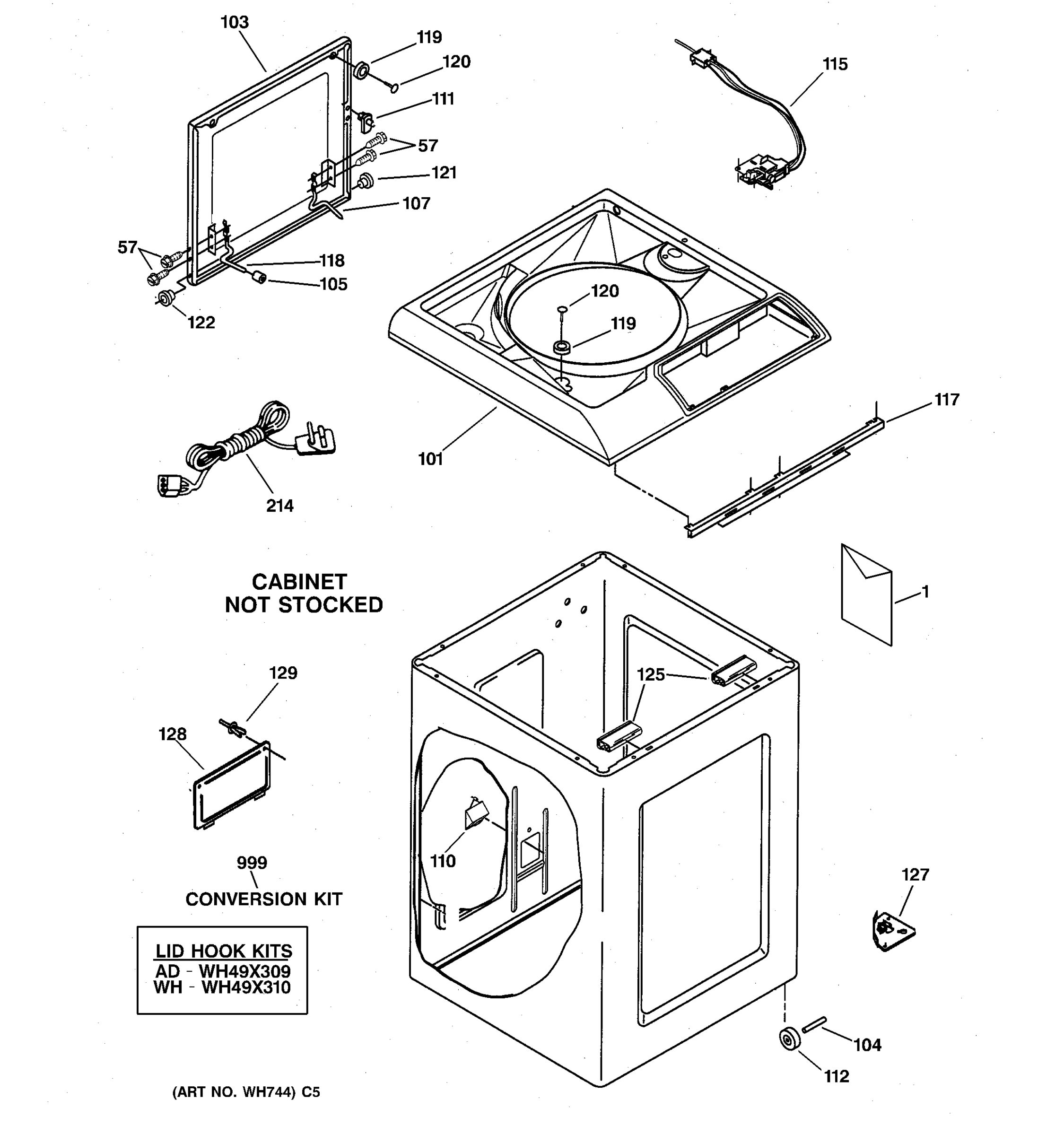 TOP & CABINET PARTS