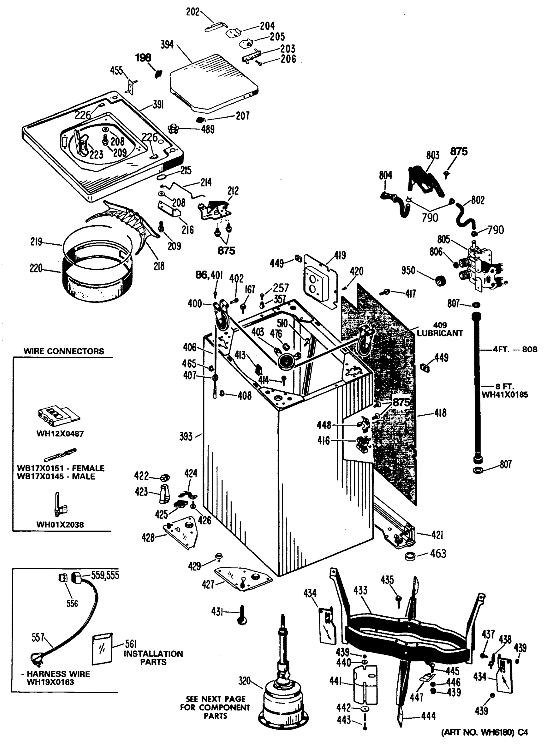 CABINET AND SUSPENSION ASM.