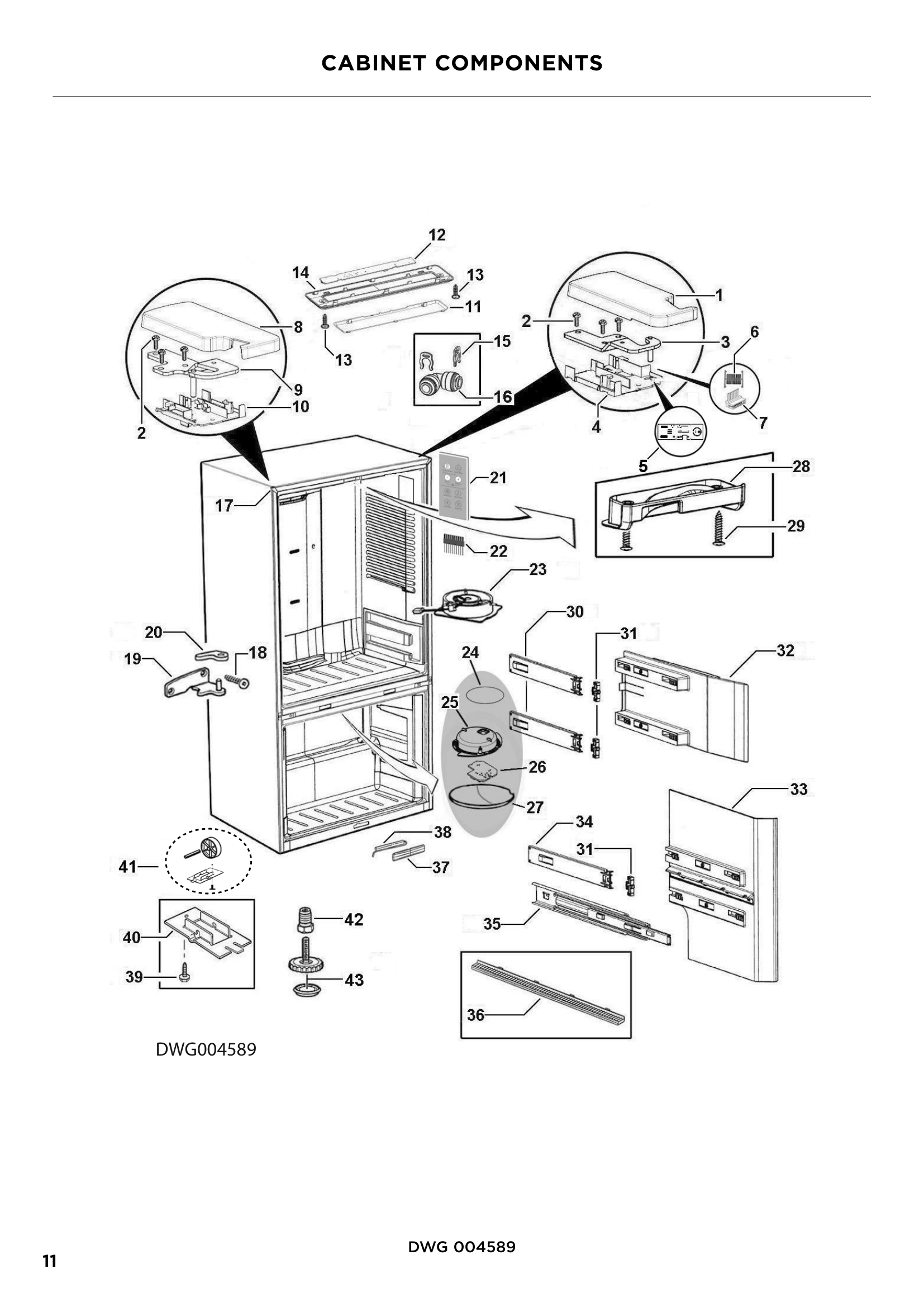 CABINET COMPONENTS