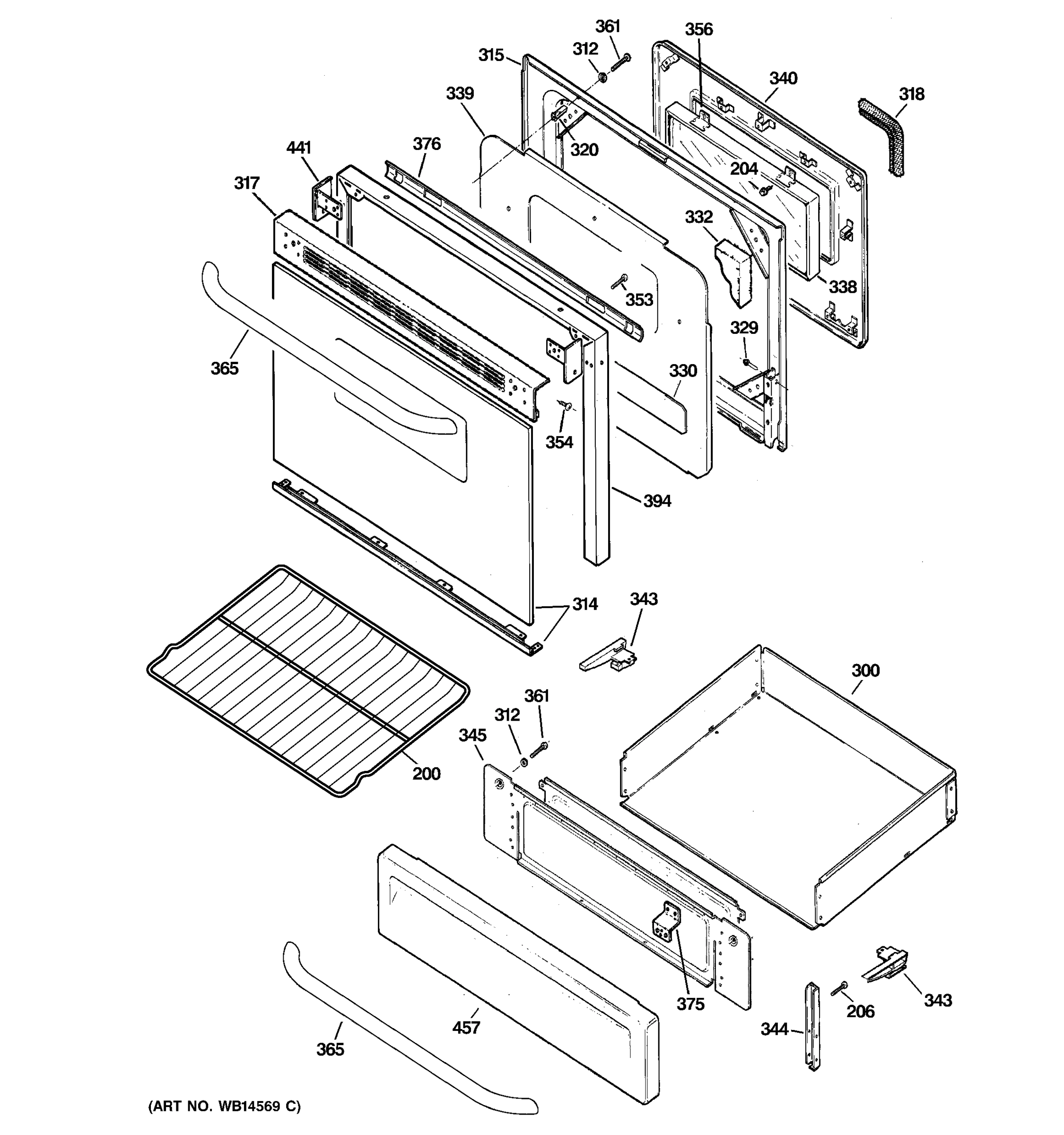 DOOR DRAWER PARTS
