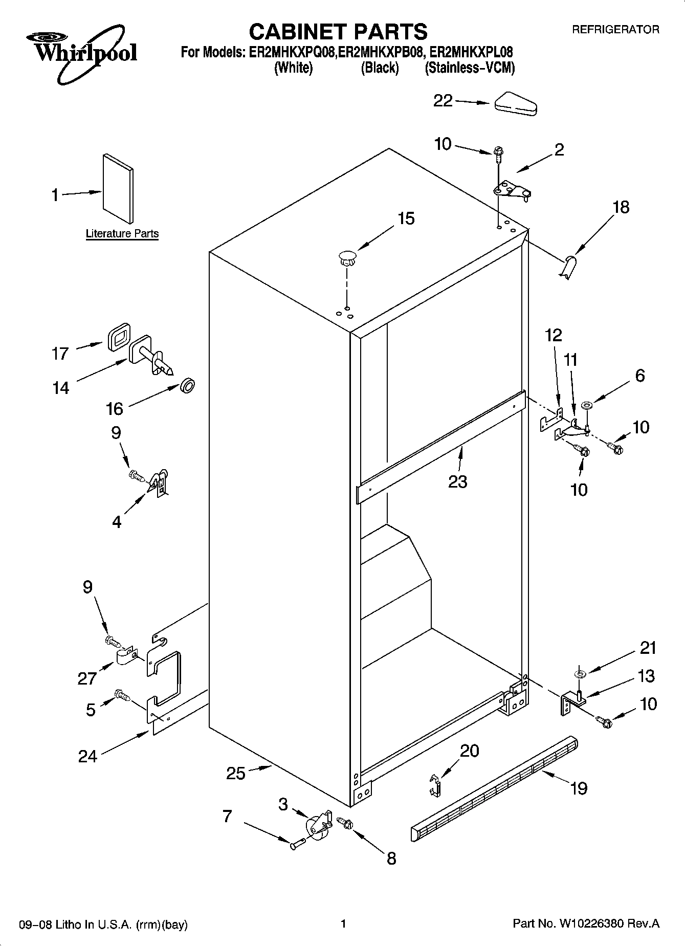 01 - CABINET PARTS