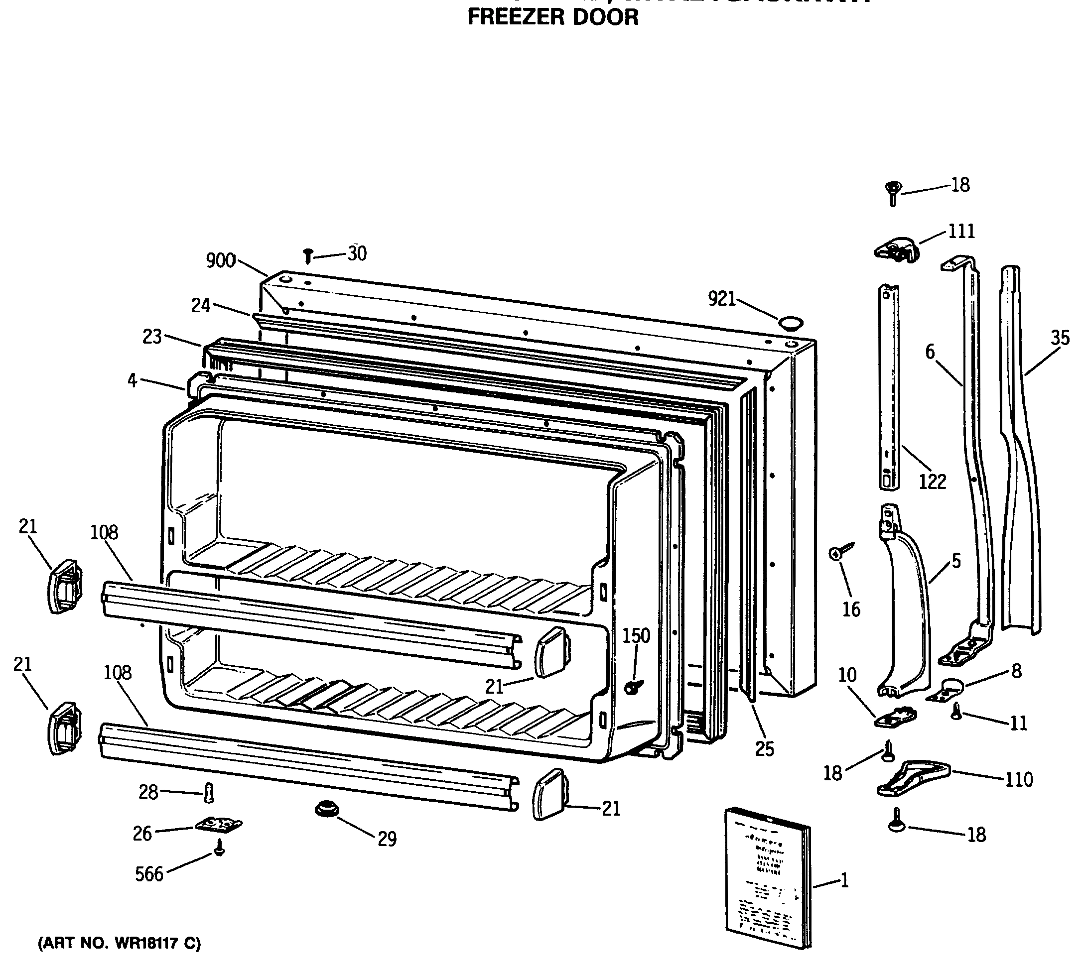 FREEZER DOOR