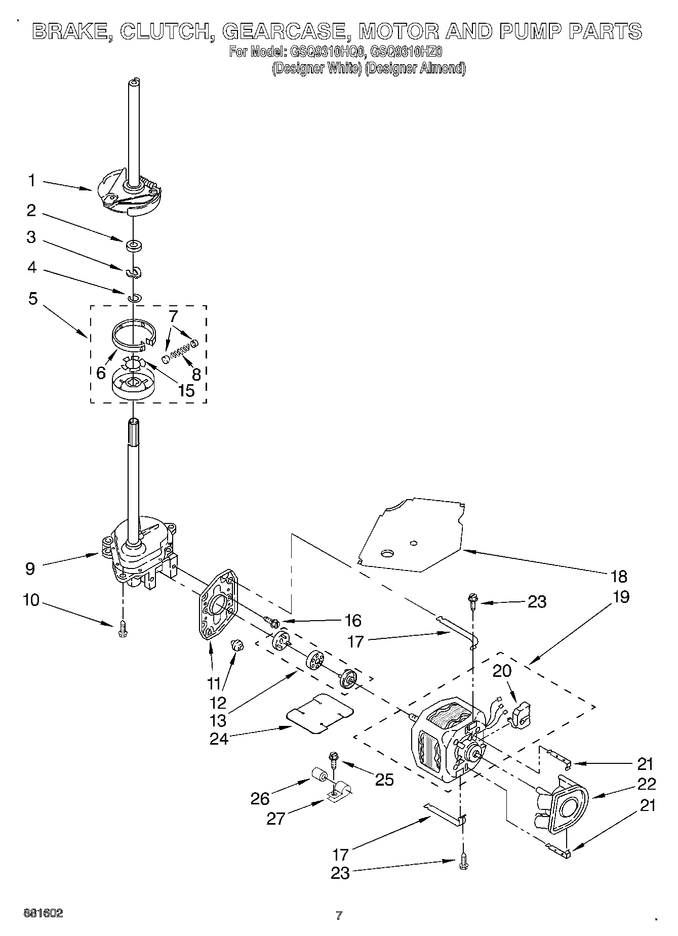 04 - BRAKE, CLUTCH, GEARCASE, MOTOR AND PUMP