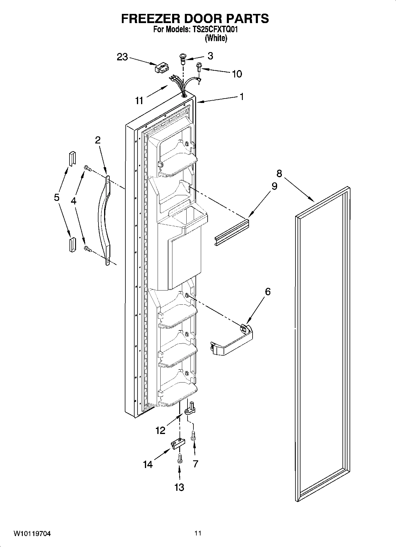 07 - FREEZER DOOR PARTS